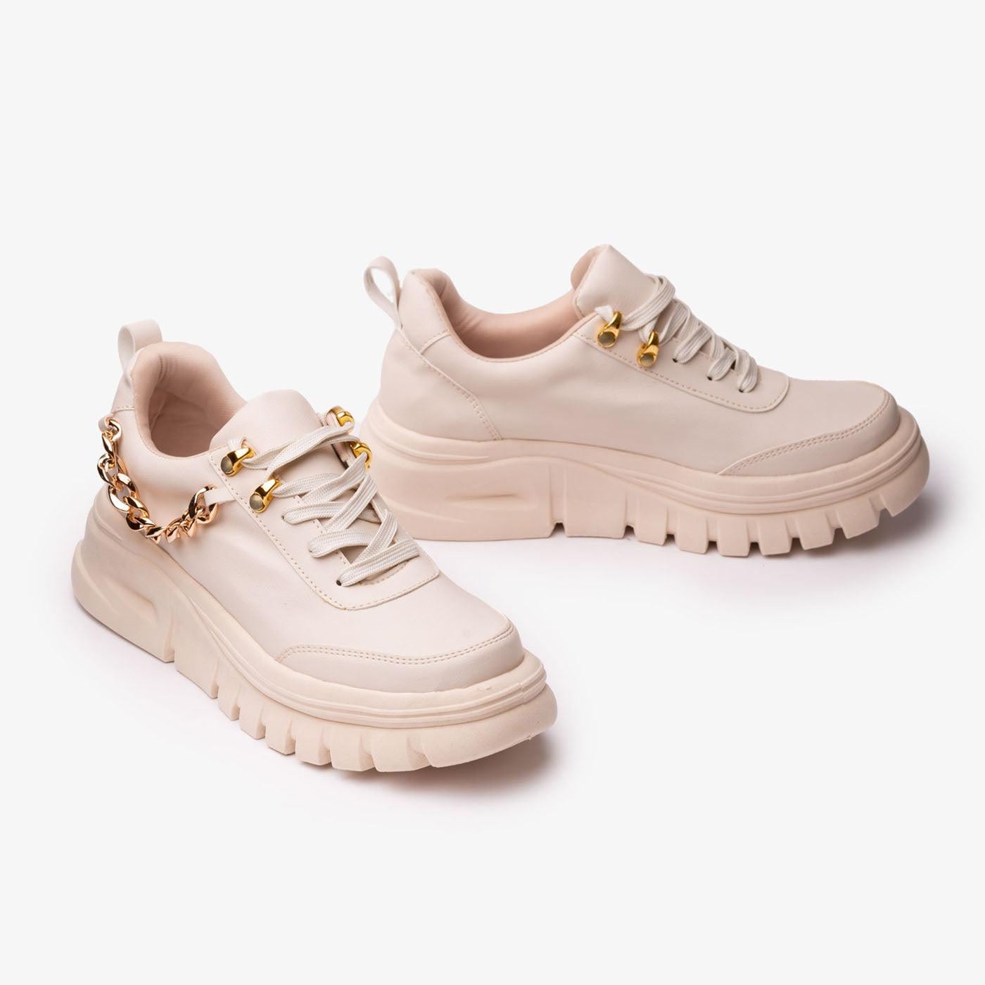 ZAPATILLAS URBANAS MUJER MONTPELIER BEIGE - 3