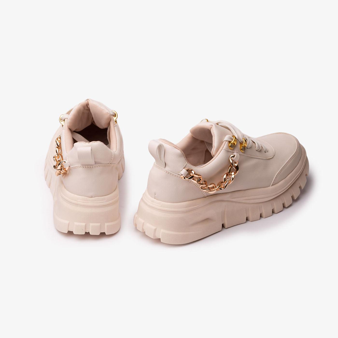 ZAPATILLAS URBANAS MUJER MONTPELIER BEIGE - 4