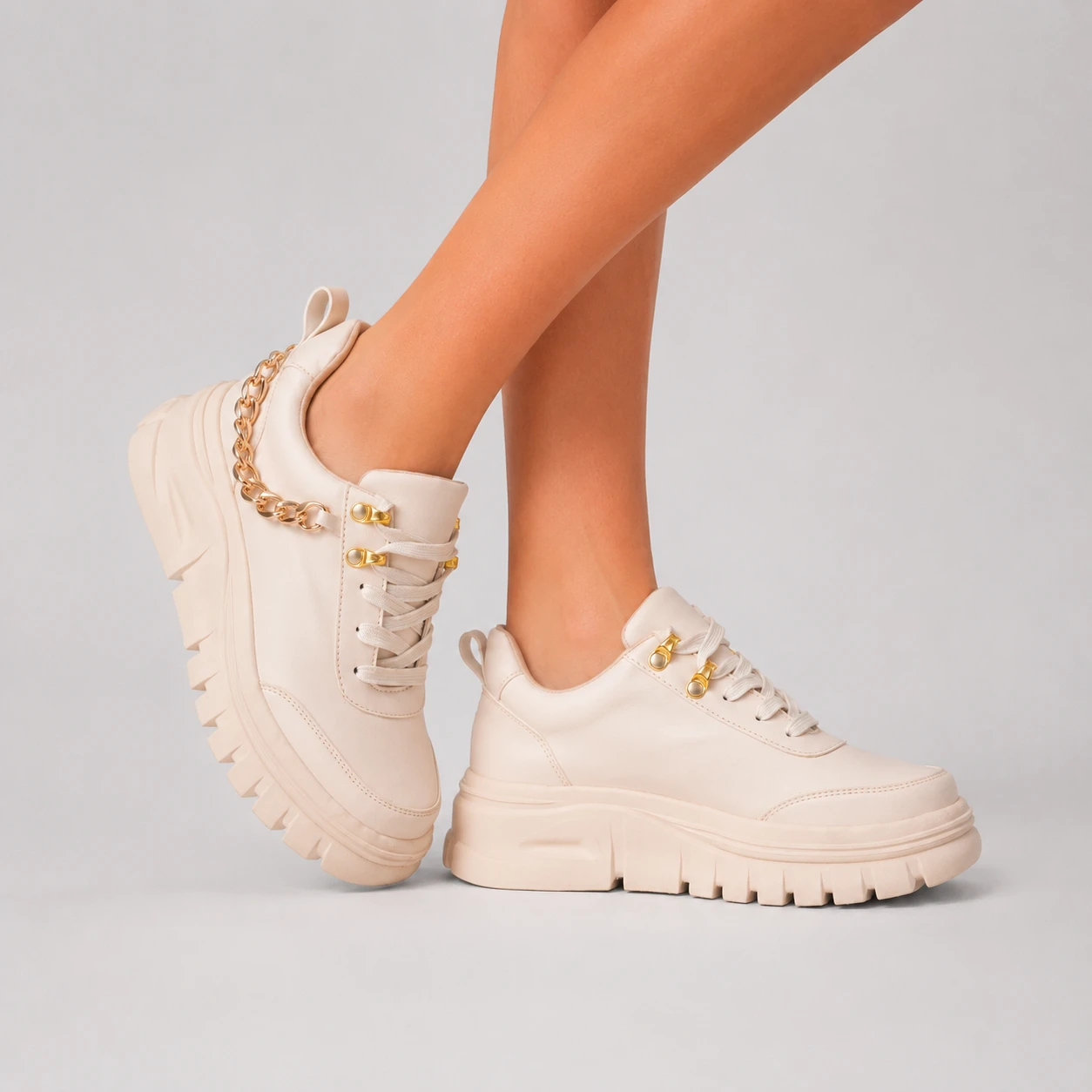 ZAPATILLAS URBANAS MUJER MONTPELIER BEIGE - 7
