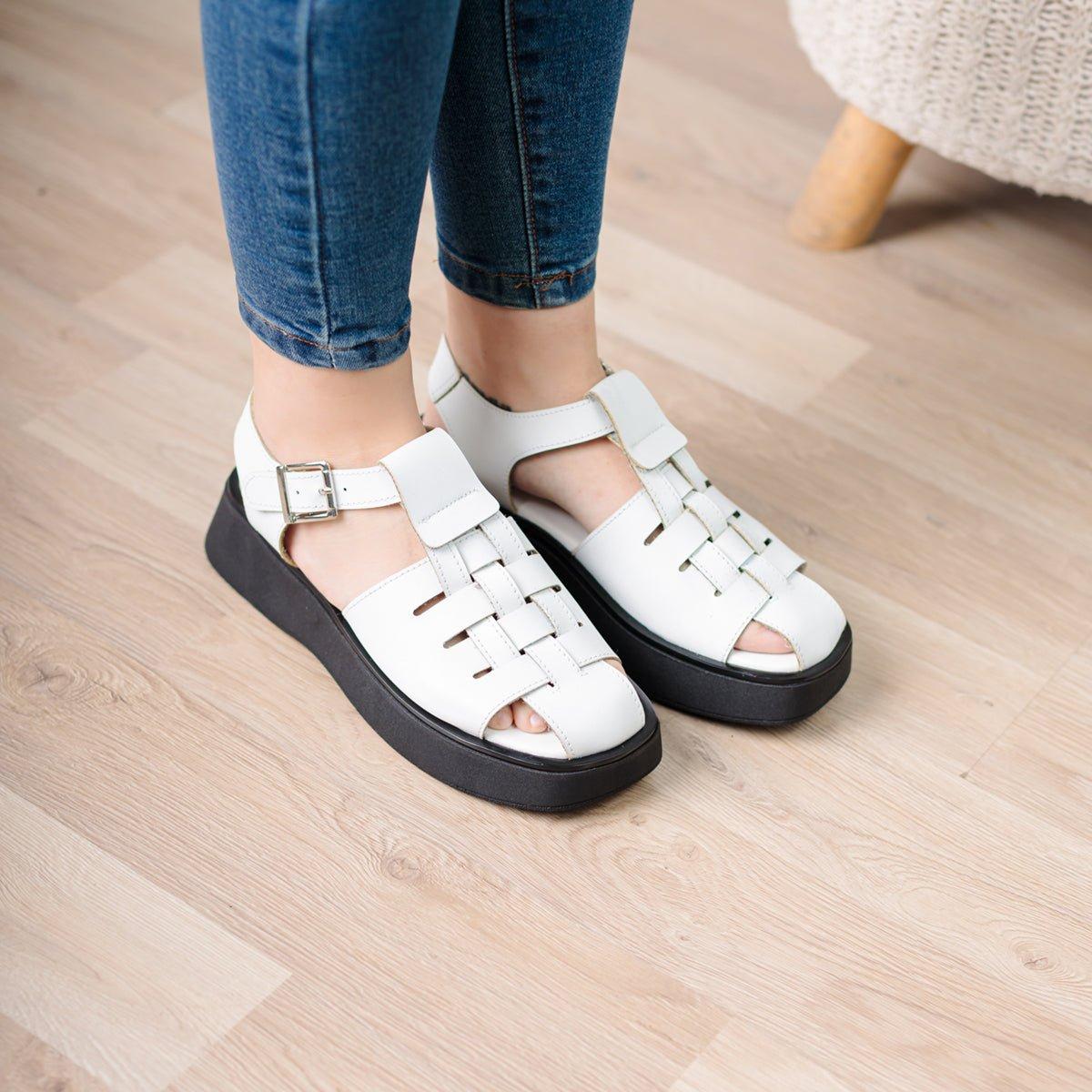 SANDALIAS CASUALES MUJER GOPA BLANCO - 2