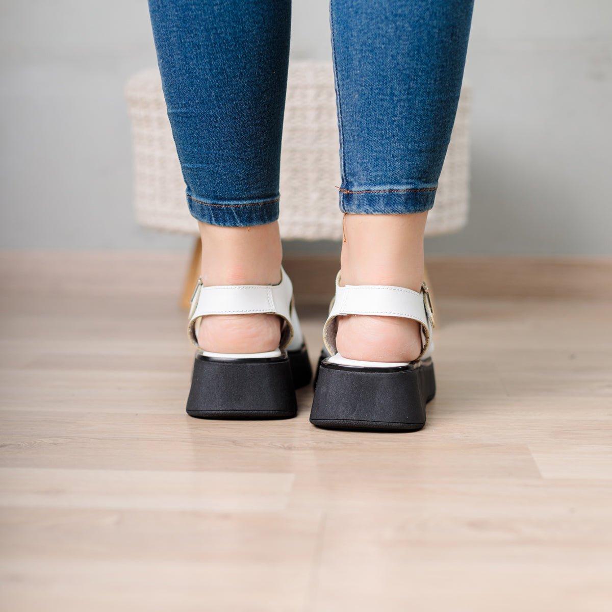 SANDALIAS CASUALES MUJER GOPA BLANCO - 3