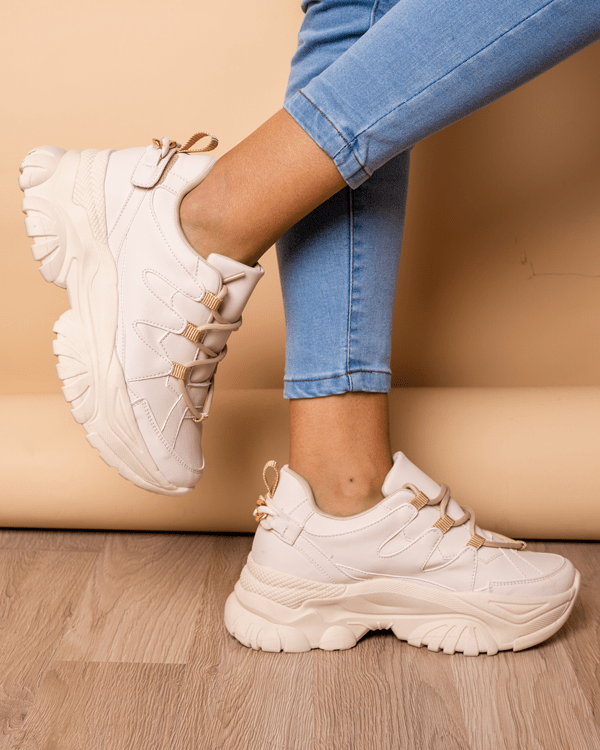 ZAPATILLAS URBANAS MUJER ALBI BEIGE - 1