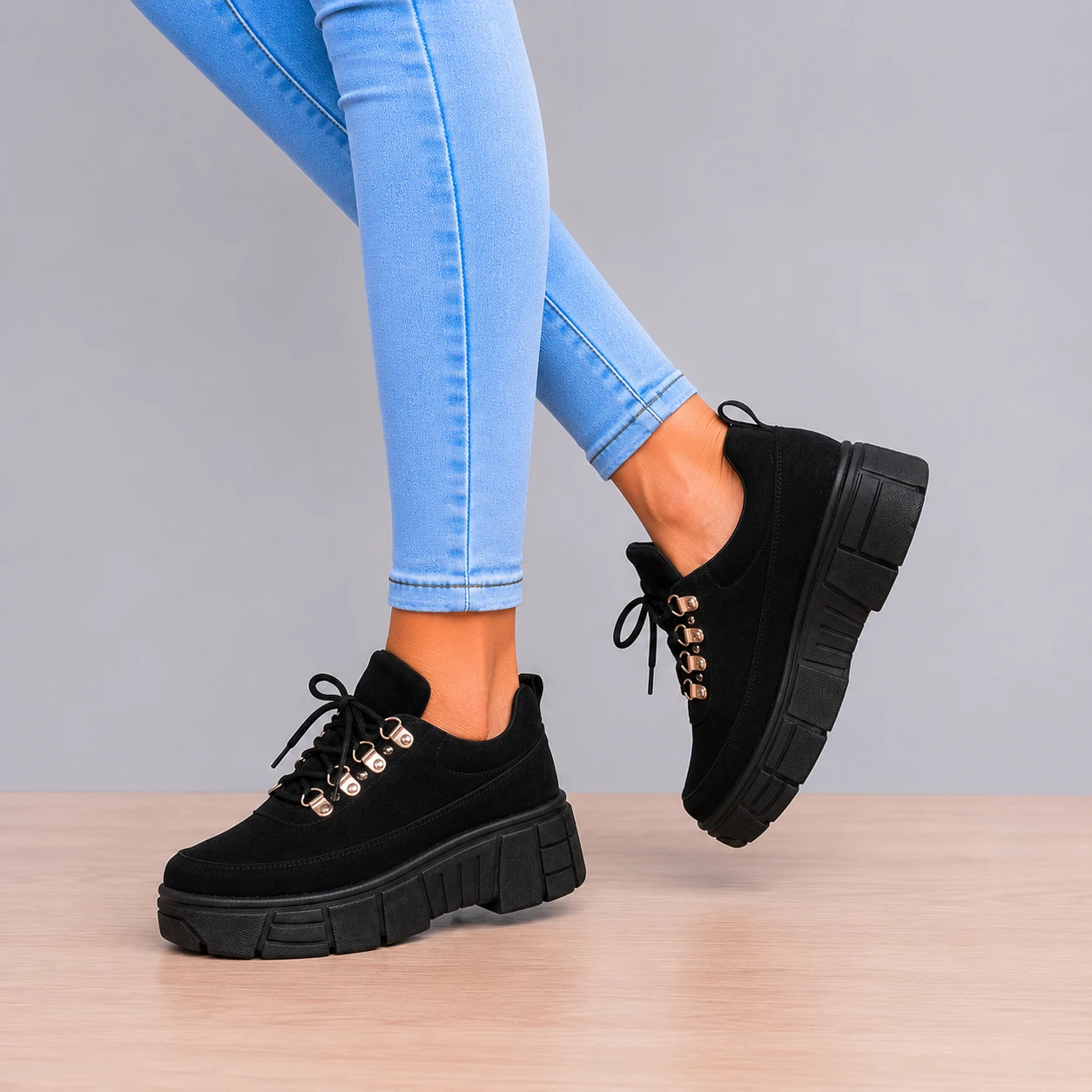 ZAPATILLAS URBANAS MUJER ANTILLA NEGRO - 2