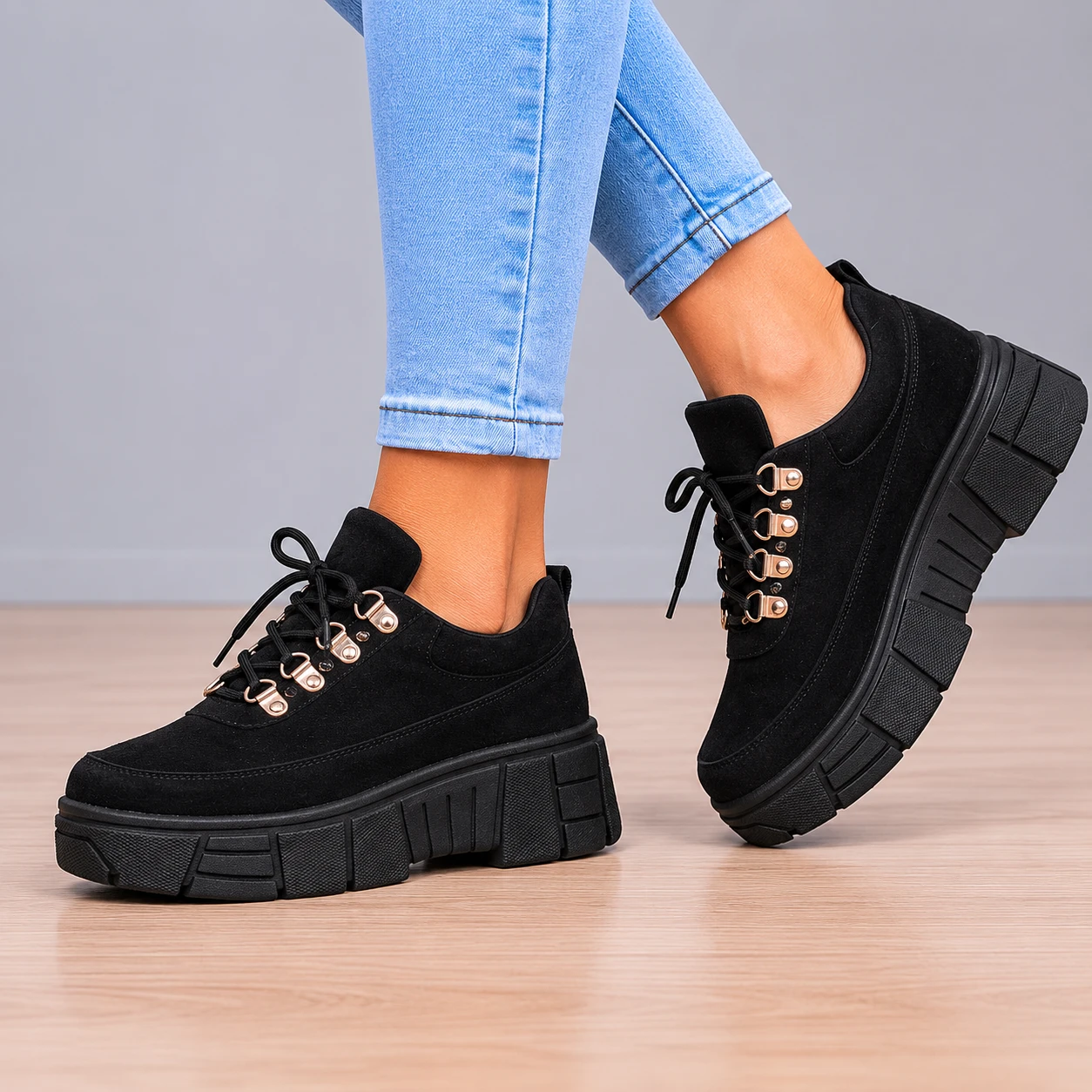 ZAPATILLAS URBANAS MUJER ANTILLA NEGRO - 3