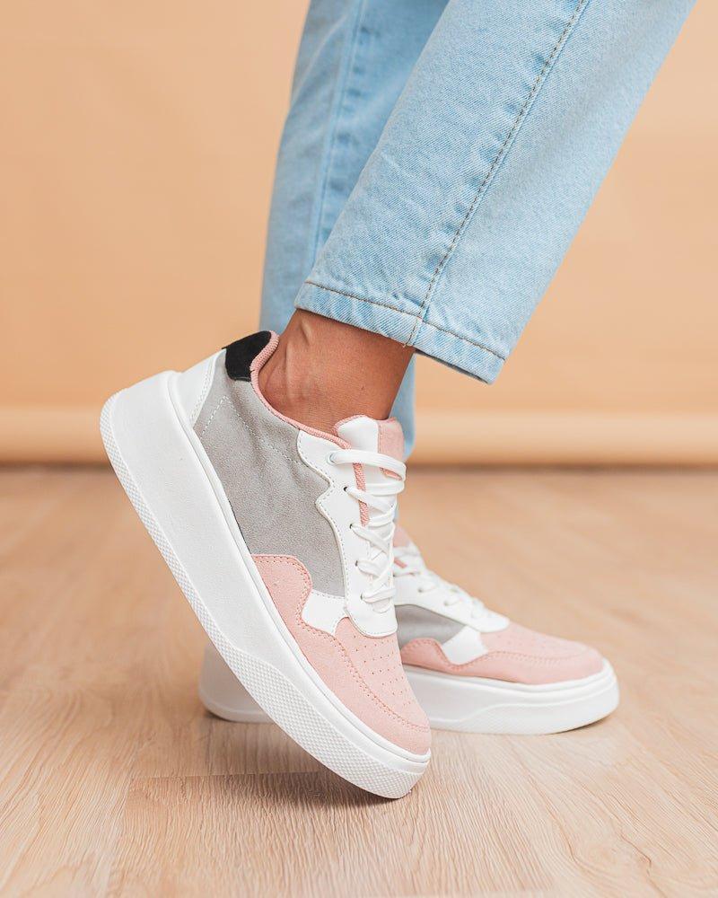 ZAPATILLAS URBANAS MUJER CANCUN ROSADO - 1
