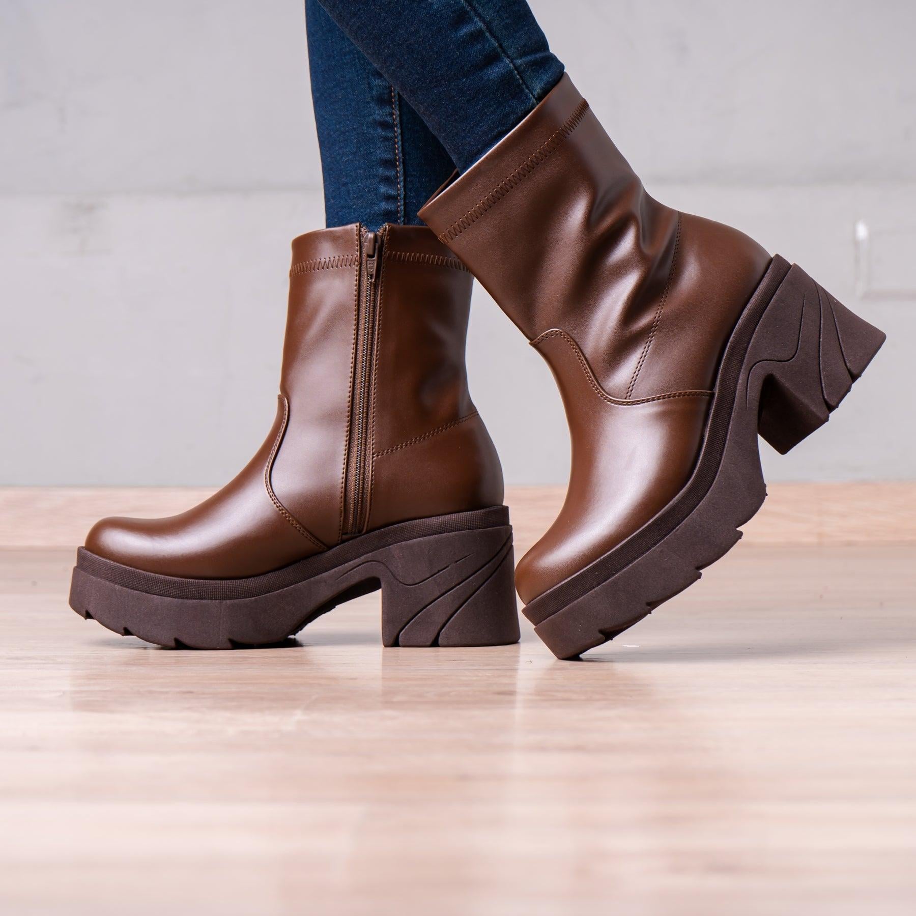 BOTINES MUJER NADIA MARRÓN - 1