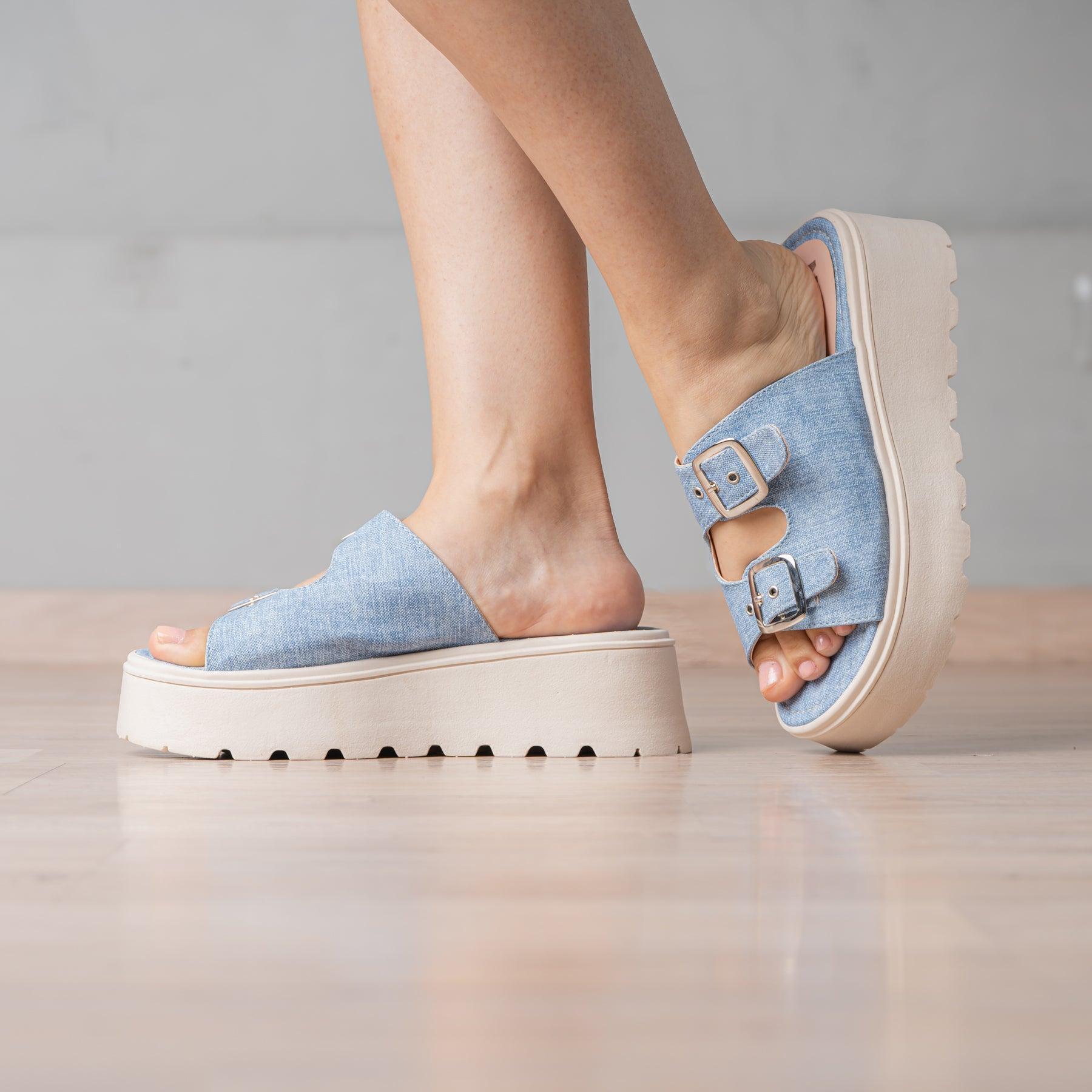 SANDALIAS CASUALES MUJER JOVINAH DENIM - 1