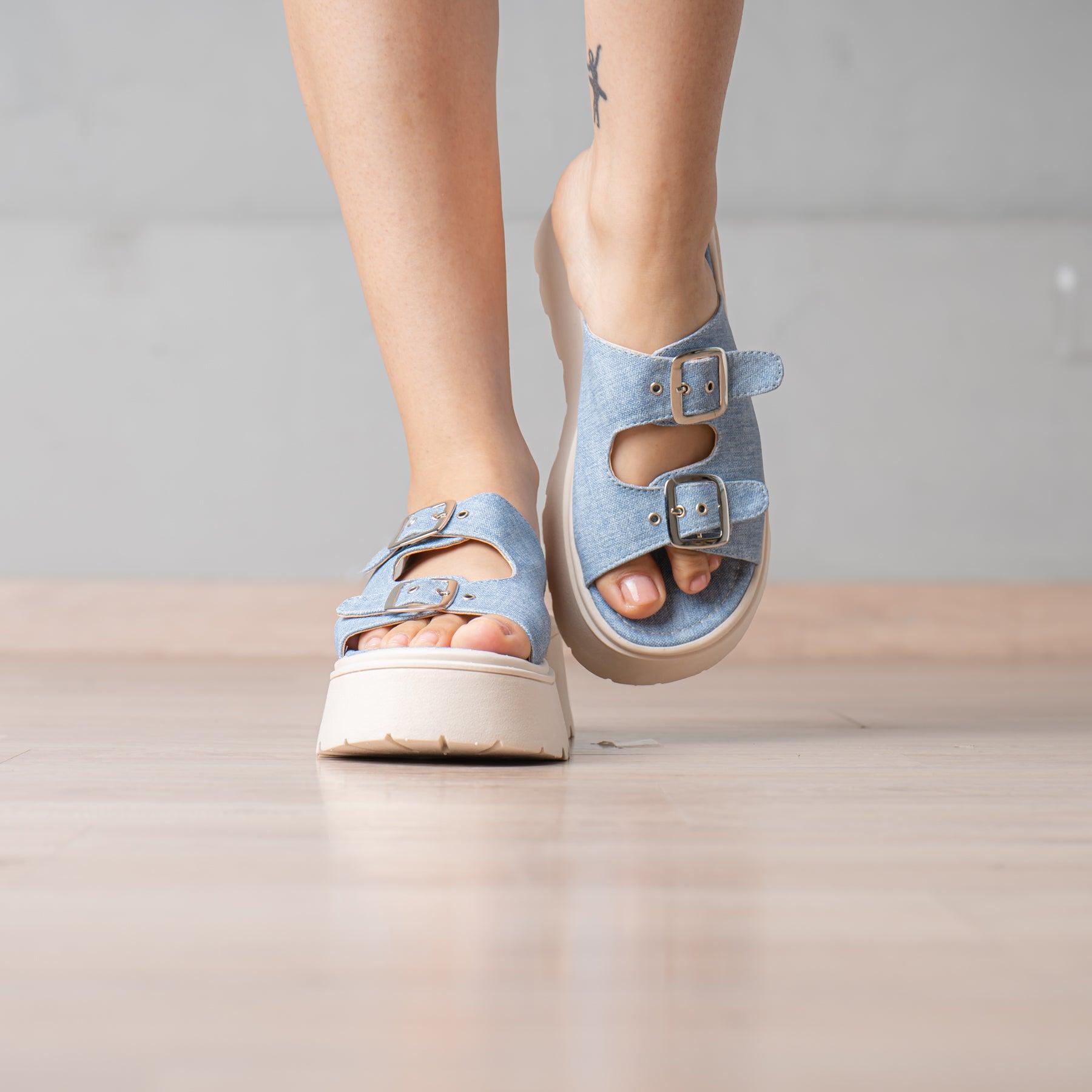 SANDALIAS CASUALES MUJER JOVINAH DENIM - 2