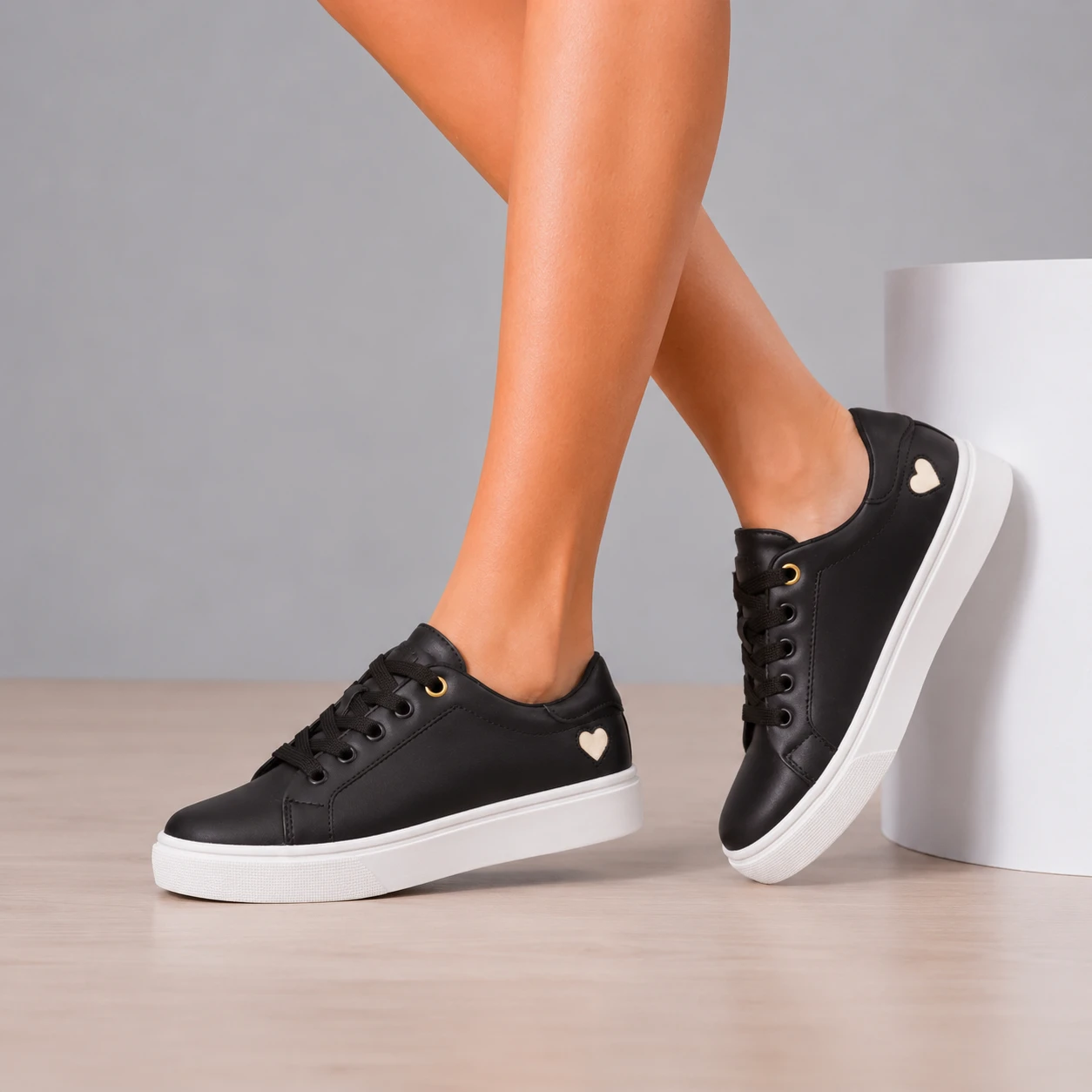 ZAPATILLAS URBANAS MUJER AREZZO NEGRO - 3