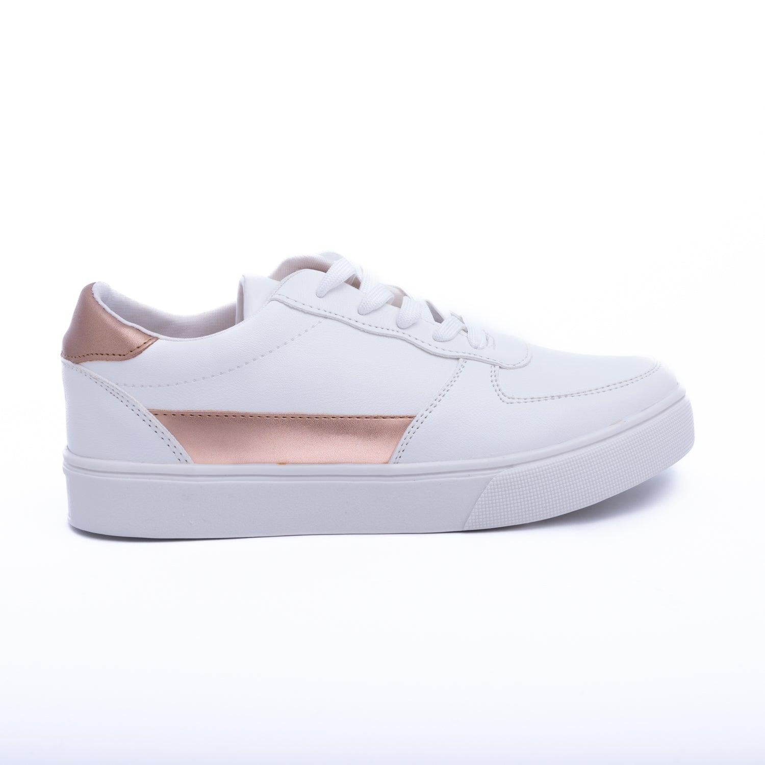 ZAPATILLAS URBANAS MUJER LINE DORADO - 4