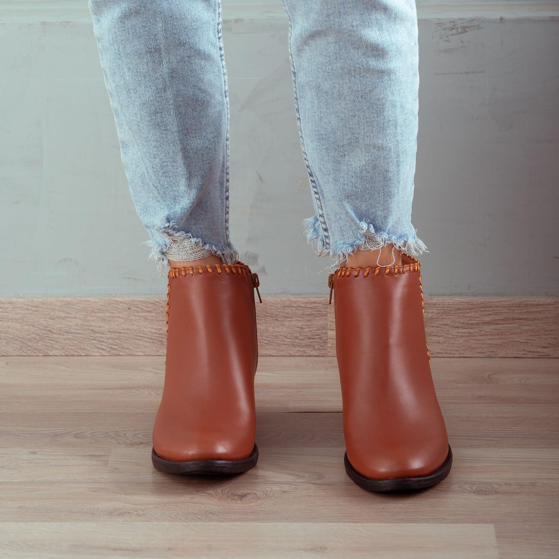 BOTINES MUJER ALBANY CAMEL - 2