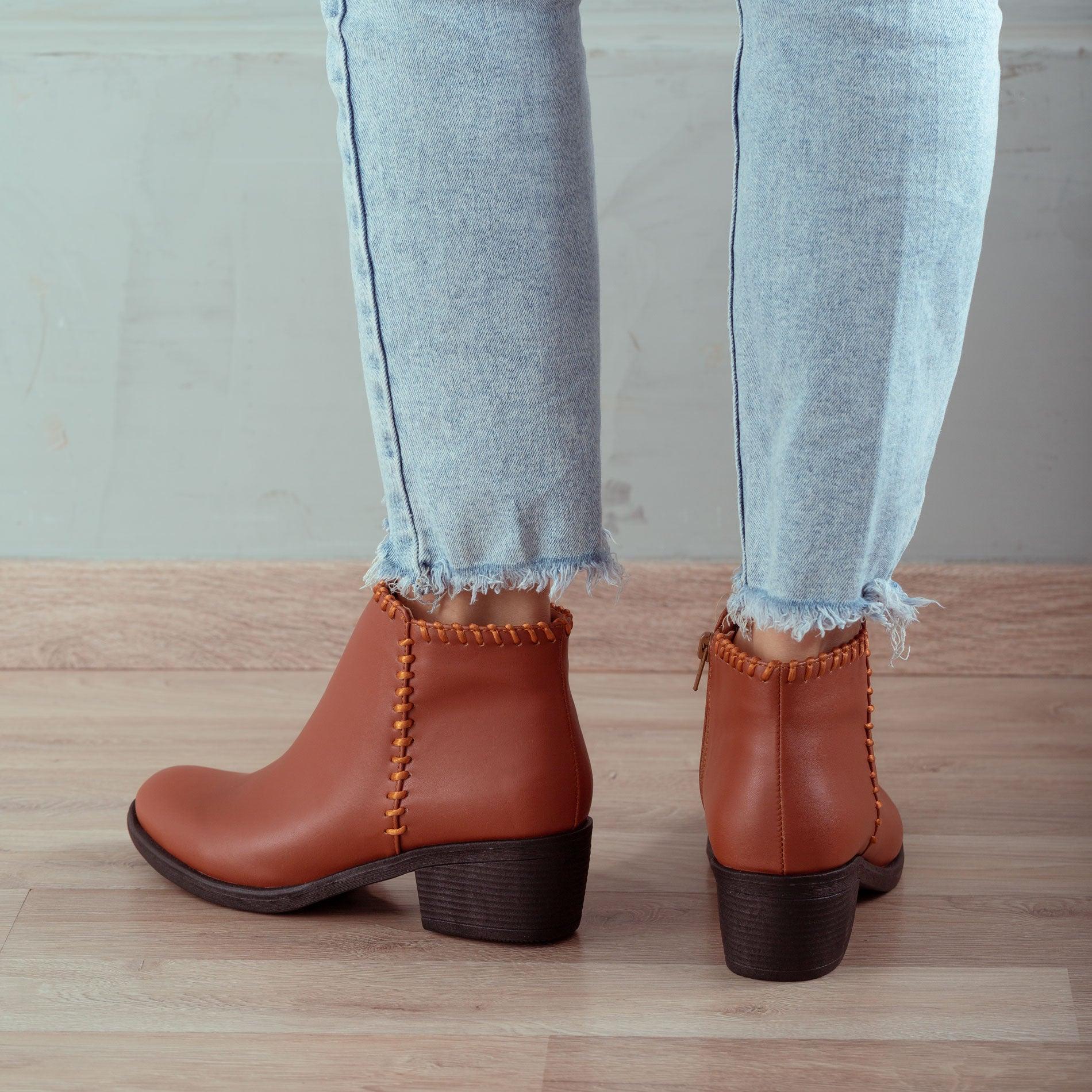 BOTINES MUJER ALBANY CAMEL - 3