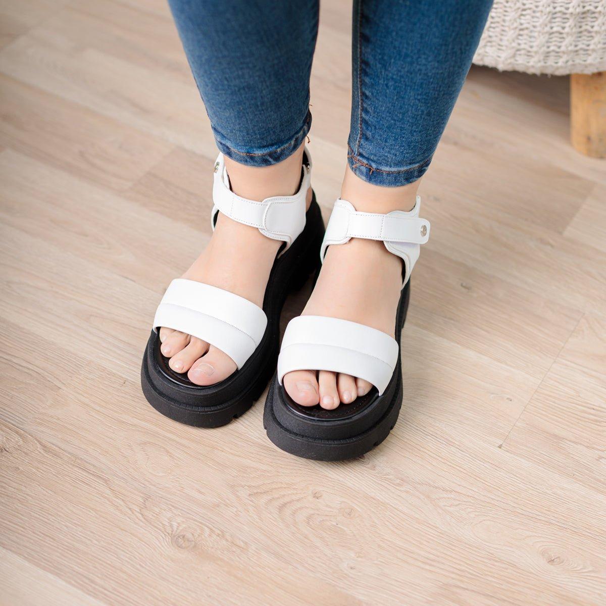 SANDALIAS CASUALES MUJER ETCHE BLANCO - 2