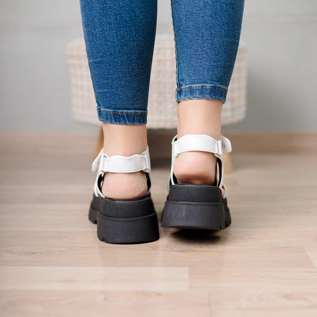 SANDALIAS CASUALES MUJER ETCHE BLANCO - 3