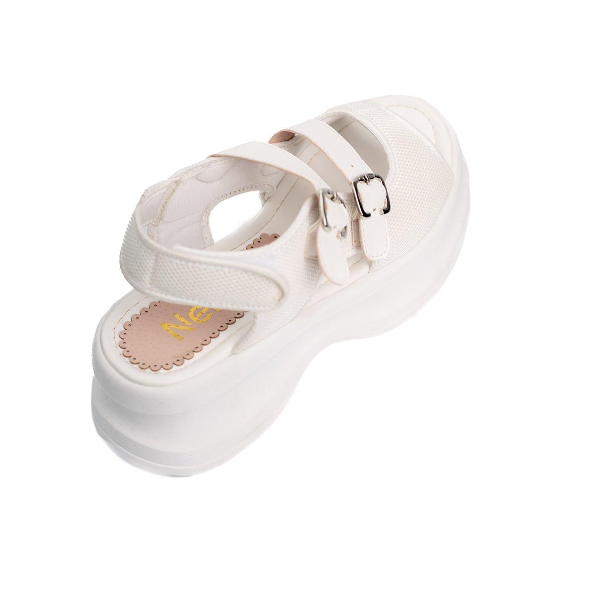 SANDALIAS CASUALES MUJER GORAN BLANCO - 6