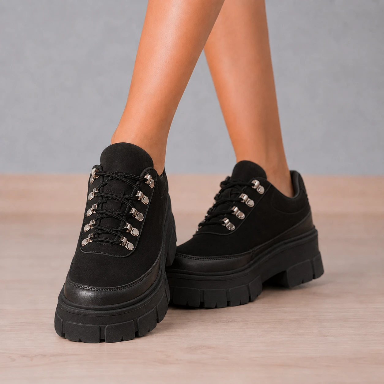 ZAPATILLAS URBANAS MUJER TOBAGO NEGRO - 1