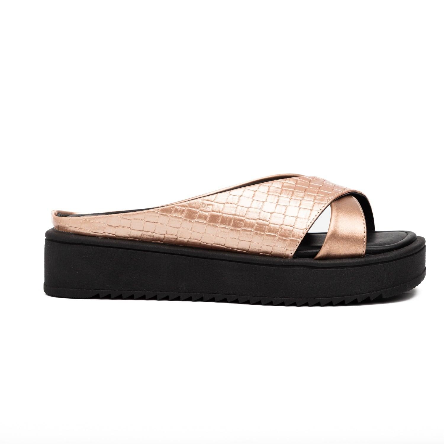 SANDALIAS CASUALES MUJER NIKEA BRONCE - 2