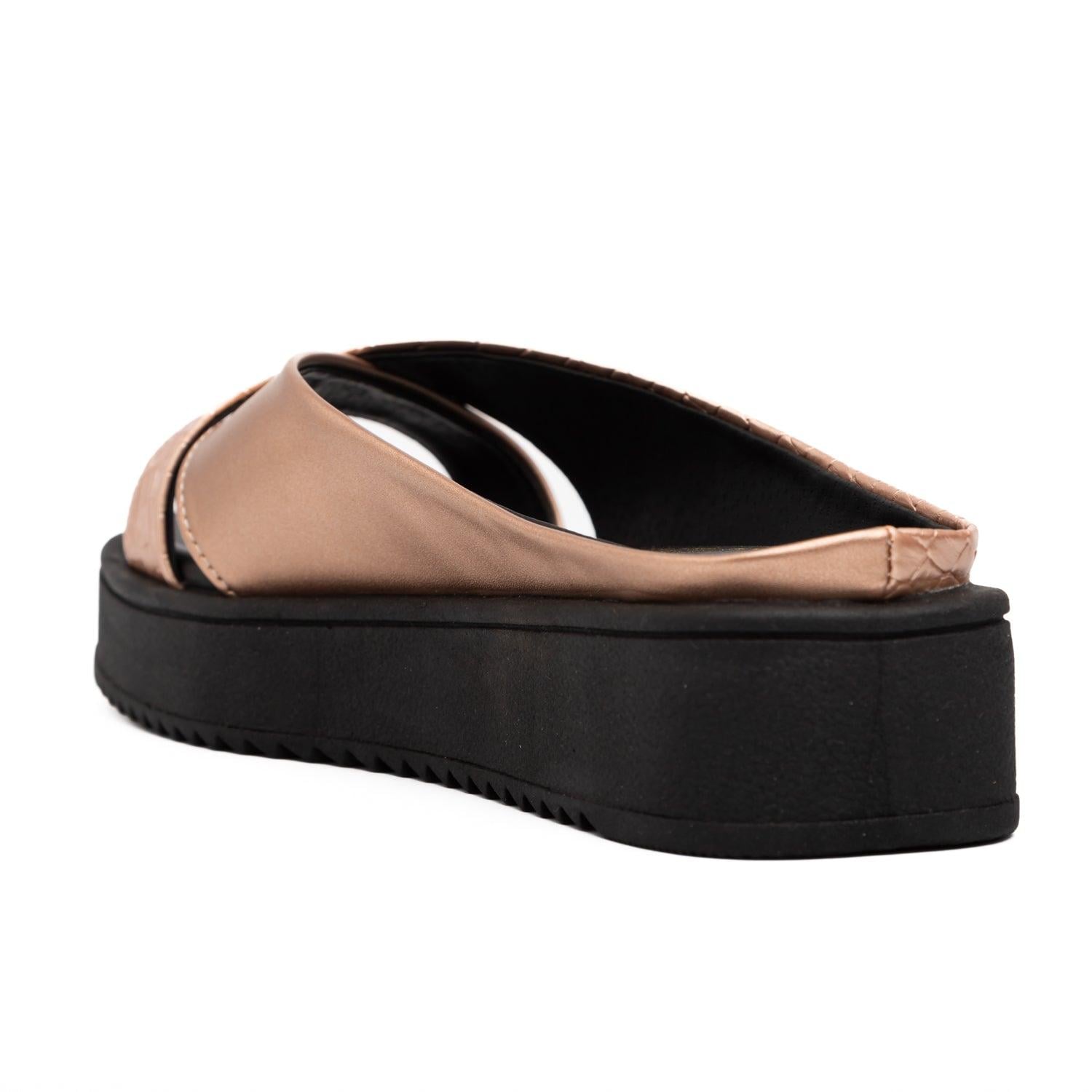 SANDALIAS CASUALES MUJER NIKEA BRONCE - 4