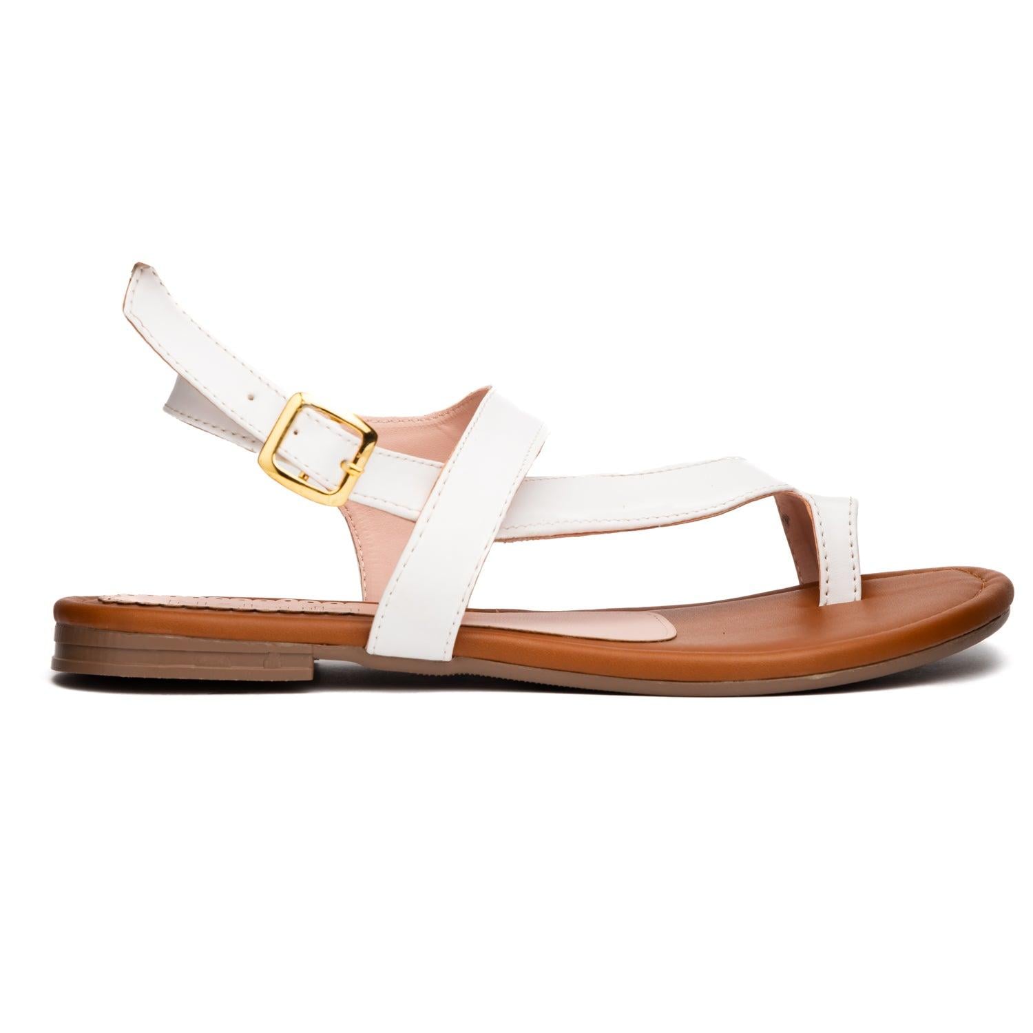 SANDALIAS CASUALES MUJER LINARES BLANCO - 4