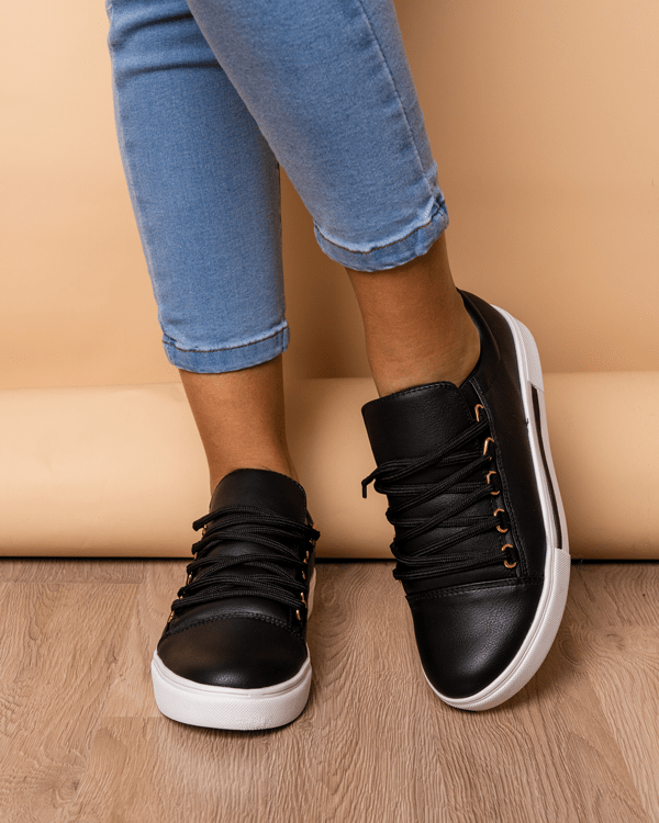 ZAPATILLAS URBANAS MUJER LETICIA NEGRO - 1