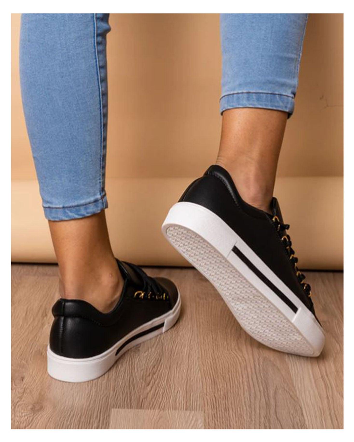 ZAPATILLAS URBANAS MUJER LETICIA NEGRO - 3