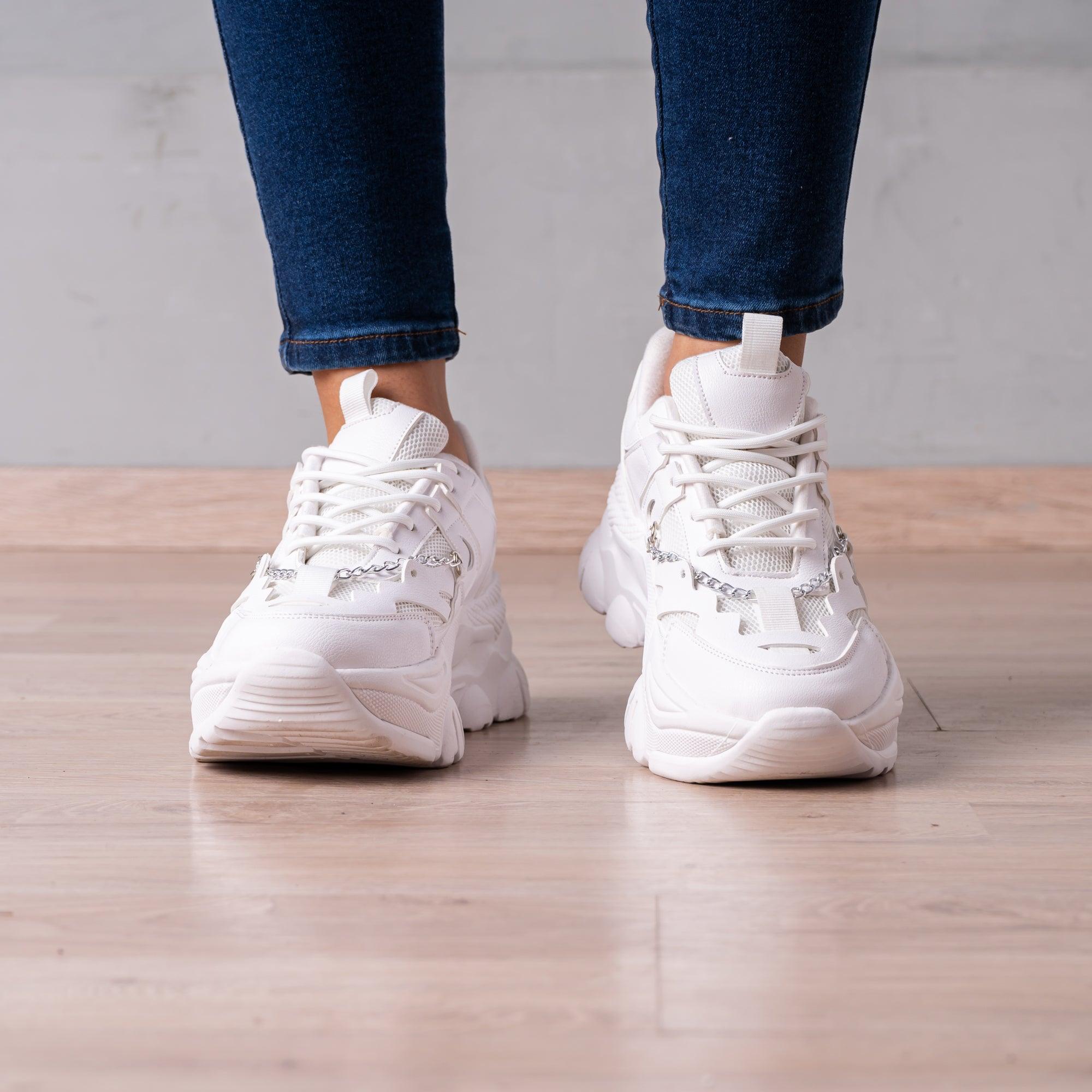 ZAPATILLAS URBANAS MUJER CHAIN BLANCO - 2