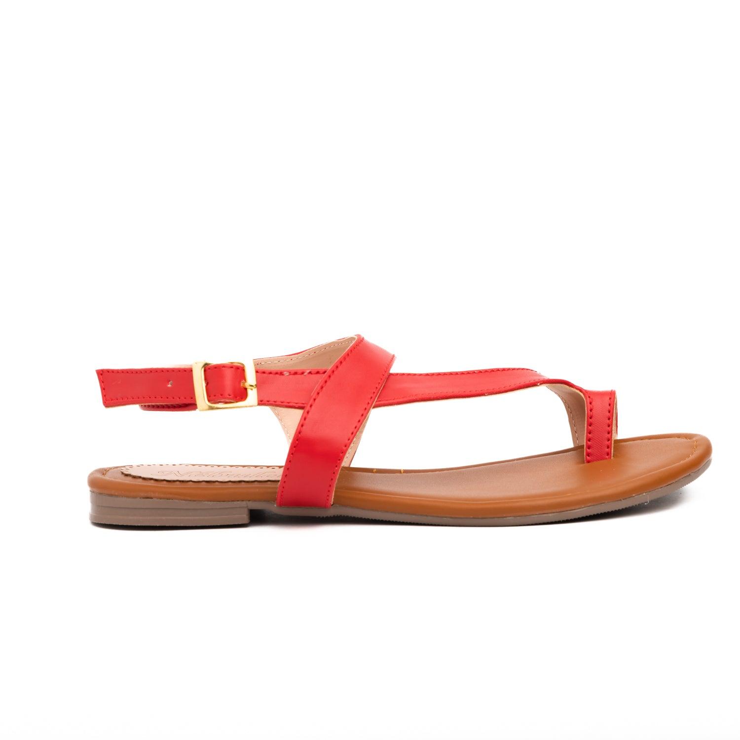SANDALIAS CASUALES MUJER LINARES ROJO - 2