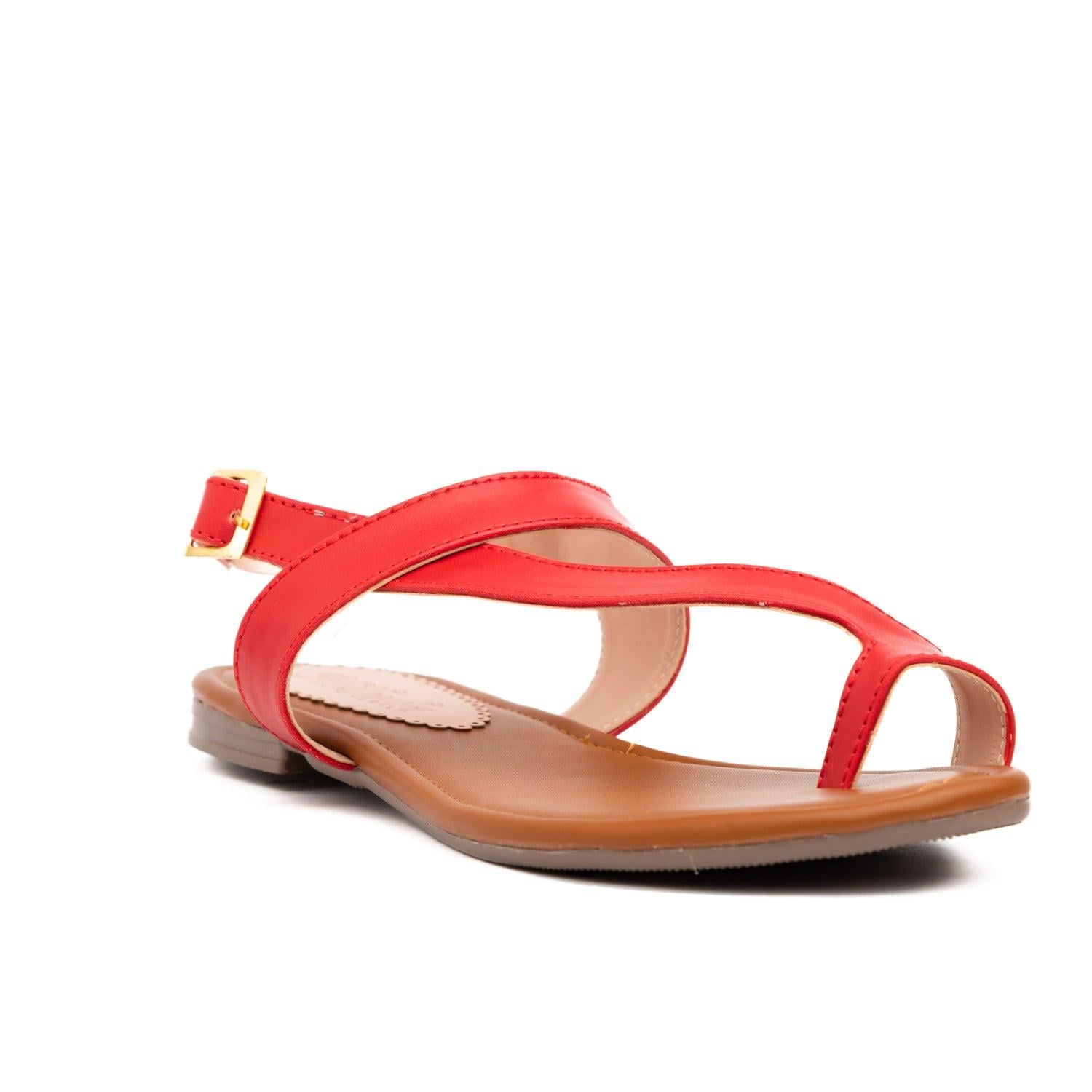 SANDALIAS CASUALES MUJER LINARES ROJO - 3
