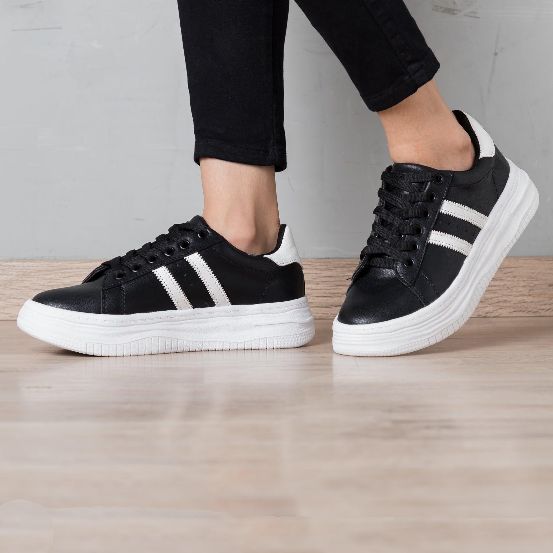 ZAPATILLAS URBANAS MUJER LUX NEGRO - 1