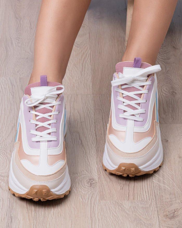 ZAPATILLAS URBANAS MUJER NANKIN CELESTE - 1