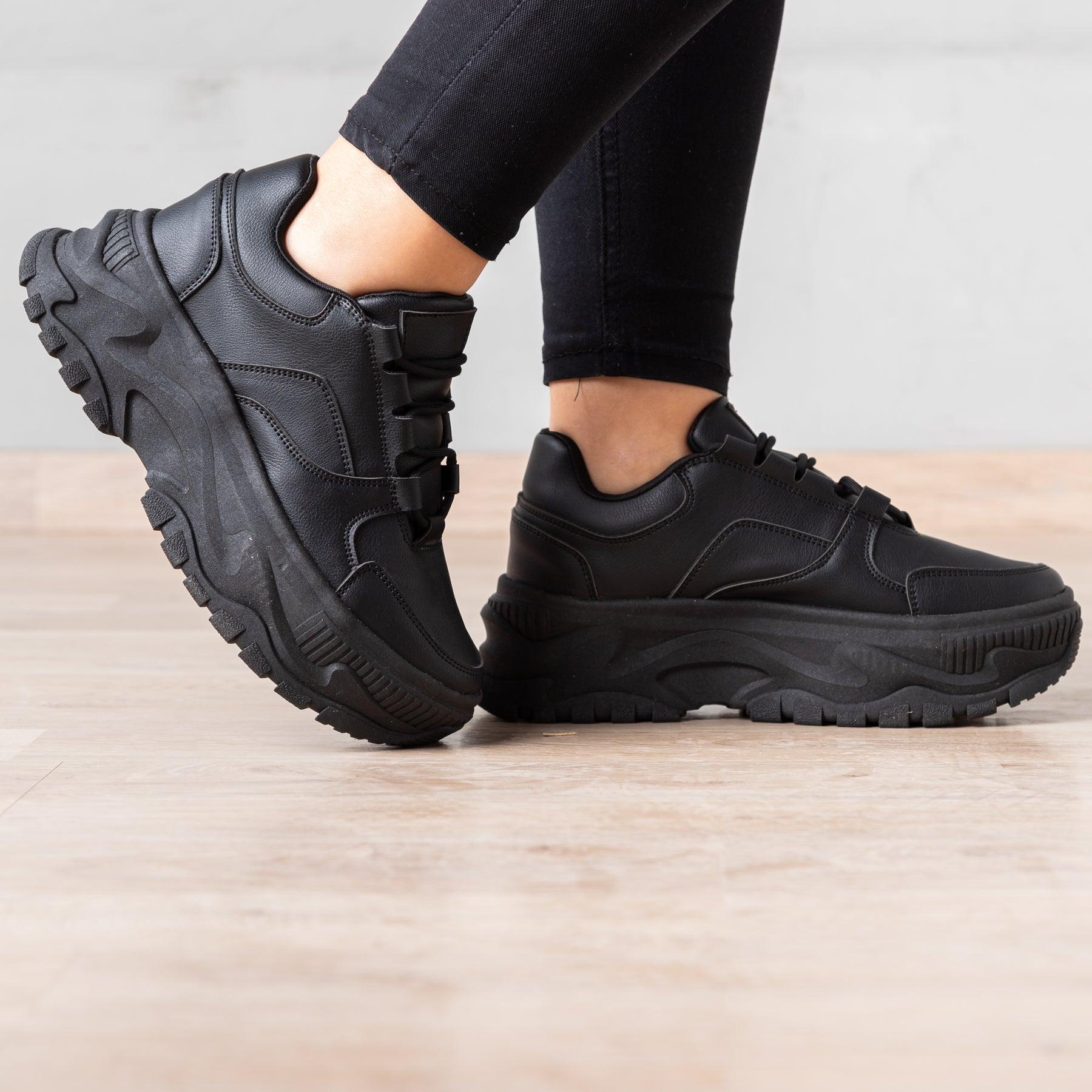 ZAPATILLAS URBANAS MUJER DYRONE NEGRO - 1