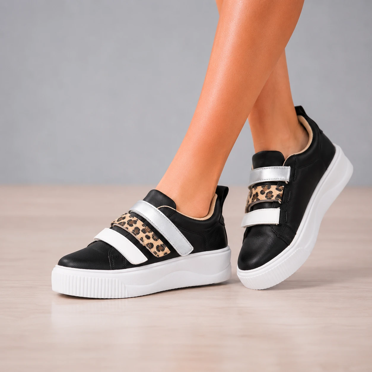 ZAPATILLAS URBANAS MUJER LA PLATA NEGRO - 6