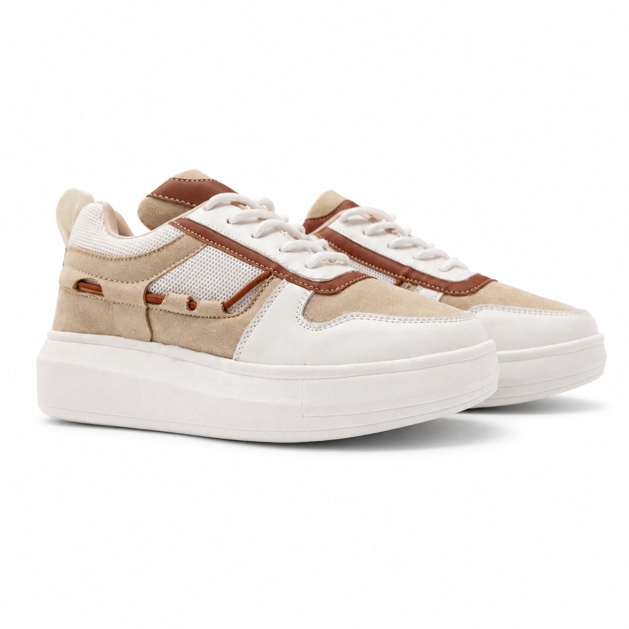 ZAPATILLAS URBANAS MUJER NOVA CAMEL - 4