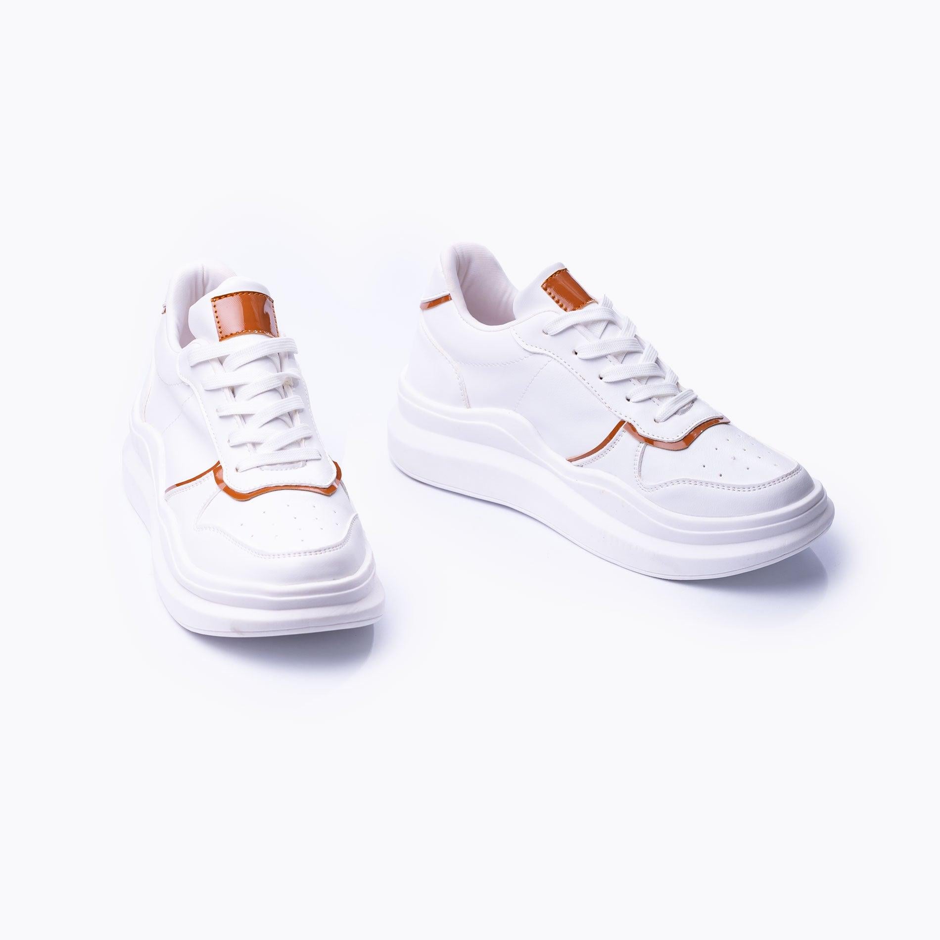 ZAPATILLAS URBANAS MUJER SAN BLAS BLANCO CON CAMEL - 3