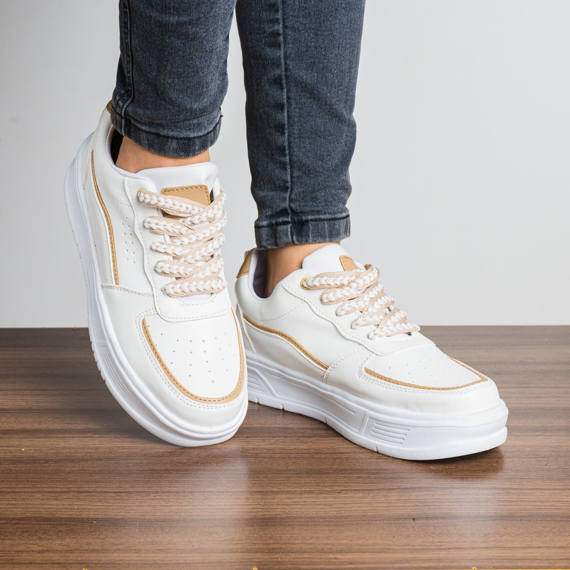 ZAPATILLAS URBANAS MUJER ALINA BEIGE - 1