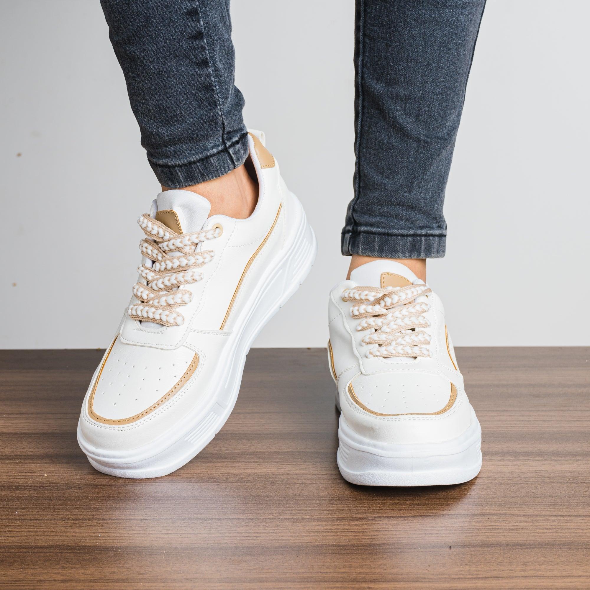 ZAPATILLAS URBANAS MUJER ALINA BEIGE - 2