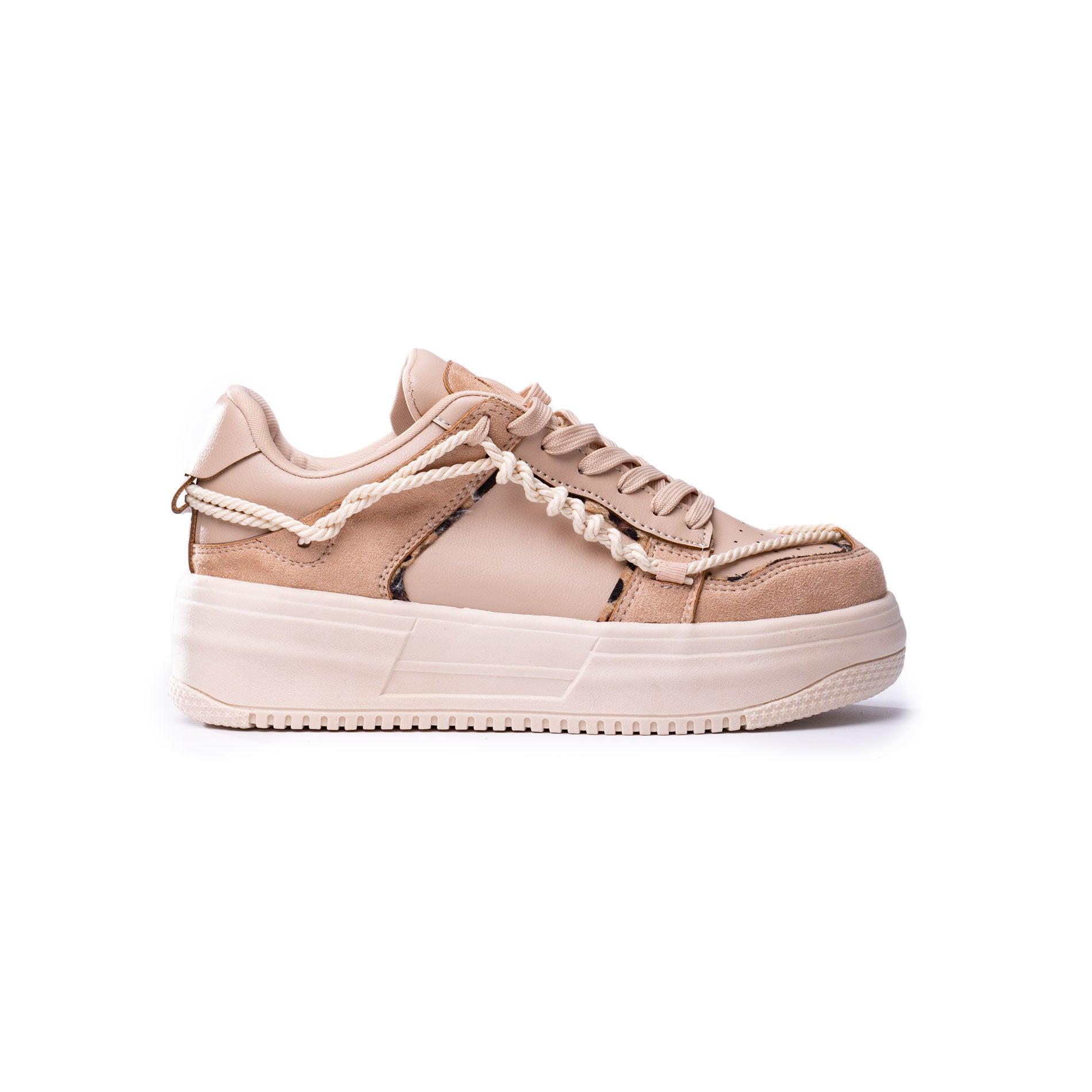 ZAPATILLAS URBANAS MUJER LIZ BEIGE - 4
