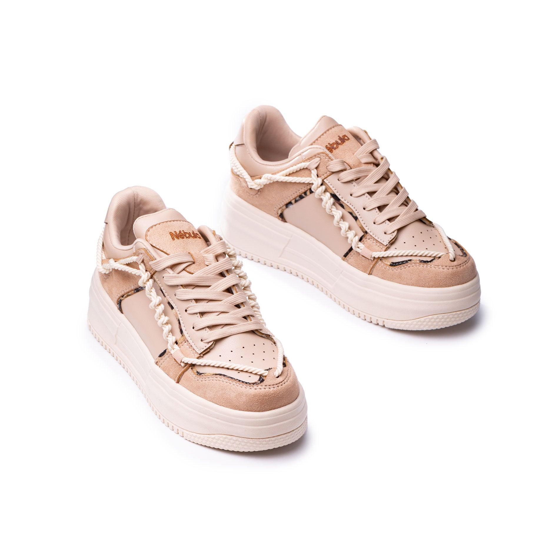 ZAPATILLAS URBANAS MUJER LIZ BEIGE - 5