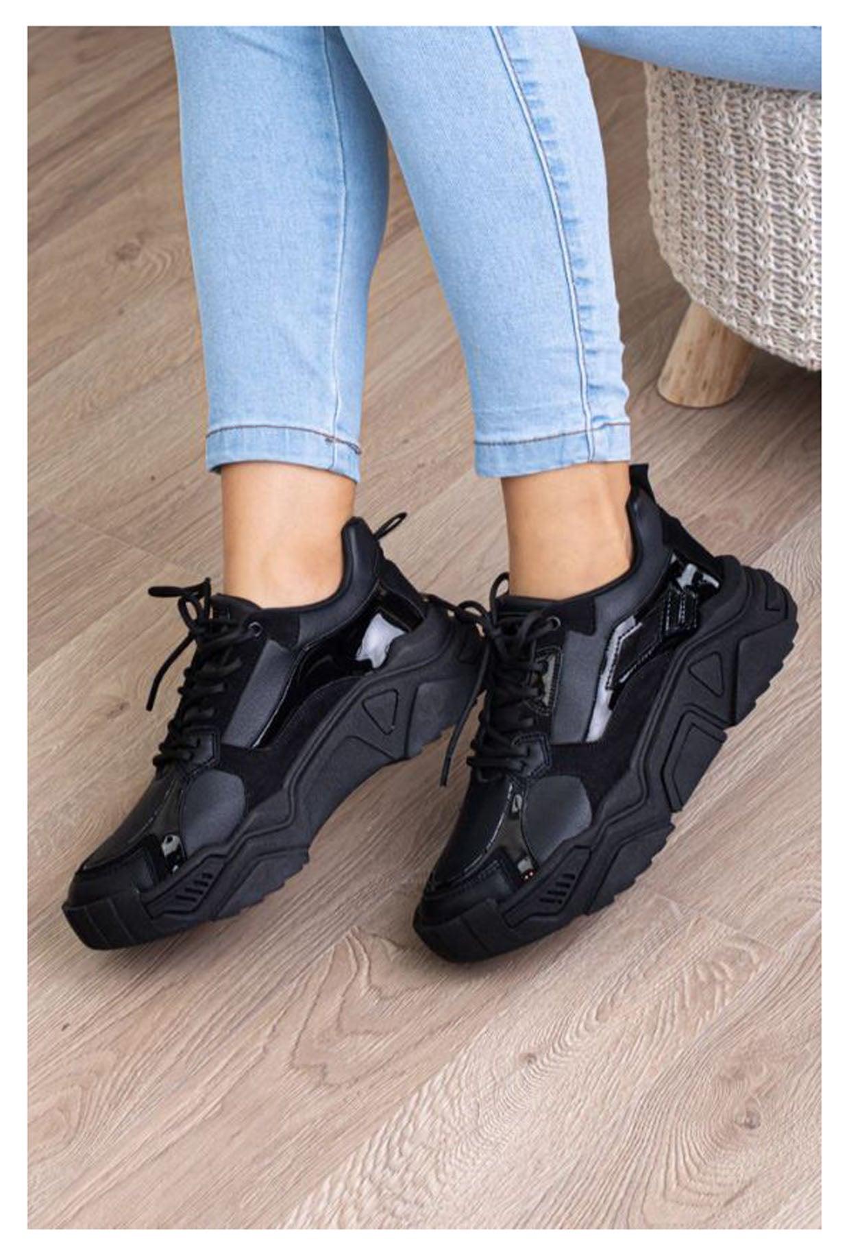 ZAPATILLAS URBANAS MUJER PERTH NEGRO - 1