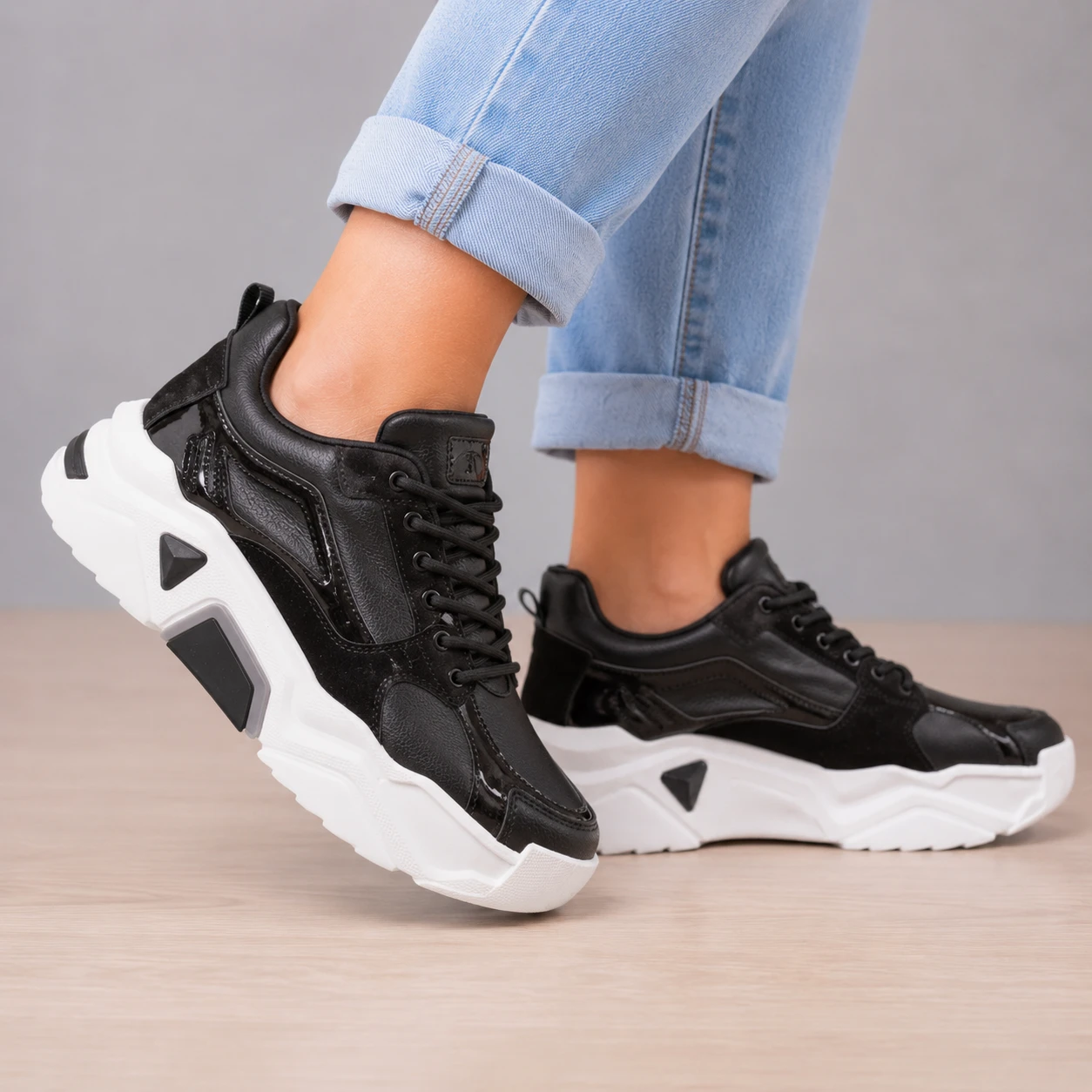 ZAPATILLAS URBANAS MUJER PERTH NEGRO - 6