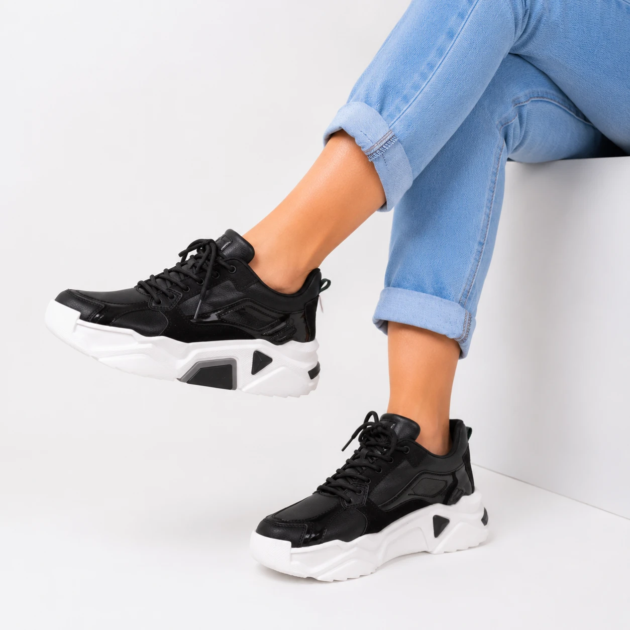 ZAPATILLAS URBANAS MUJER PERTH NEGRO - 7