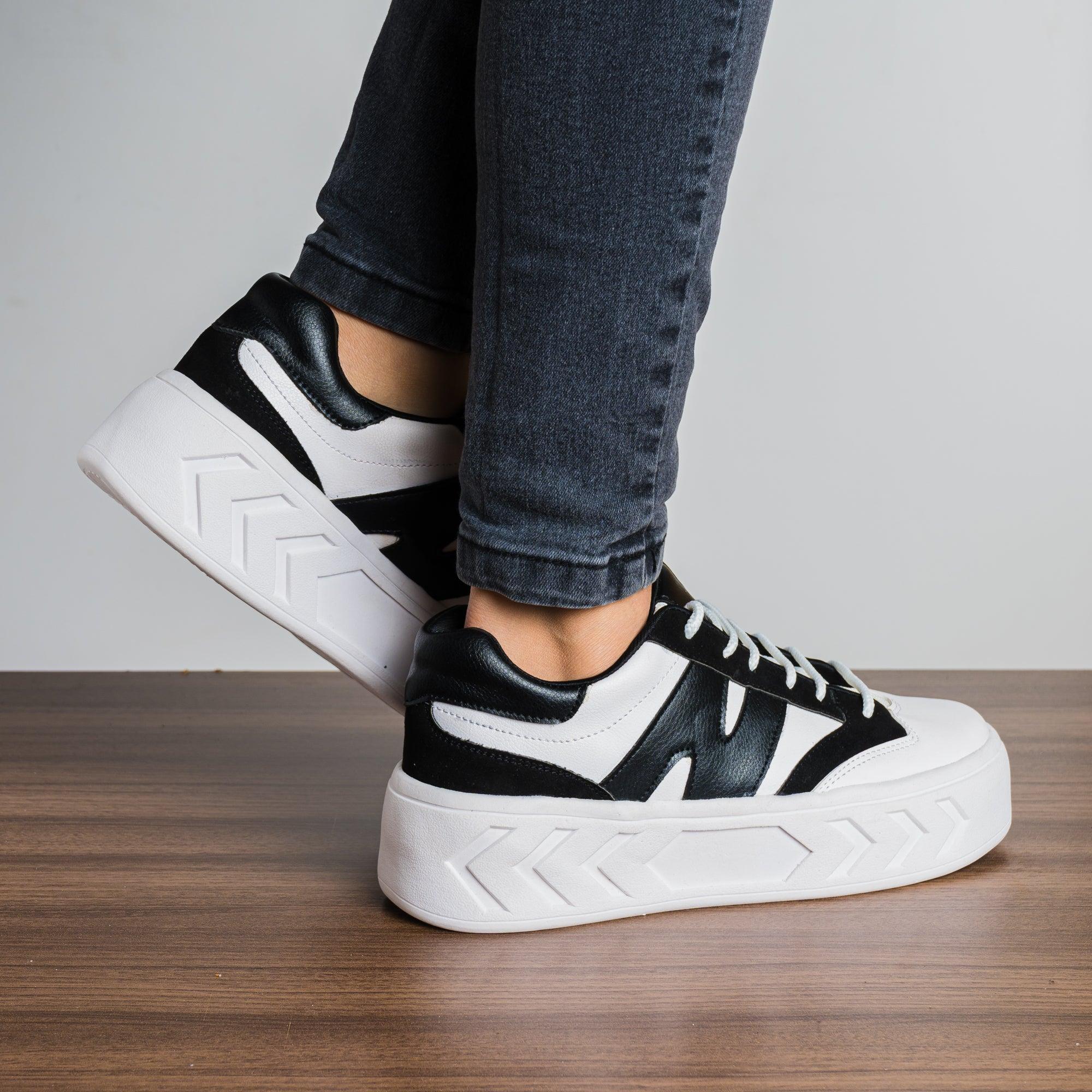 ZAPATILLAS URBANAS MUJER NAGAZI BLANCO NEGRO 2 - 3