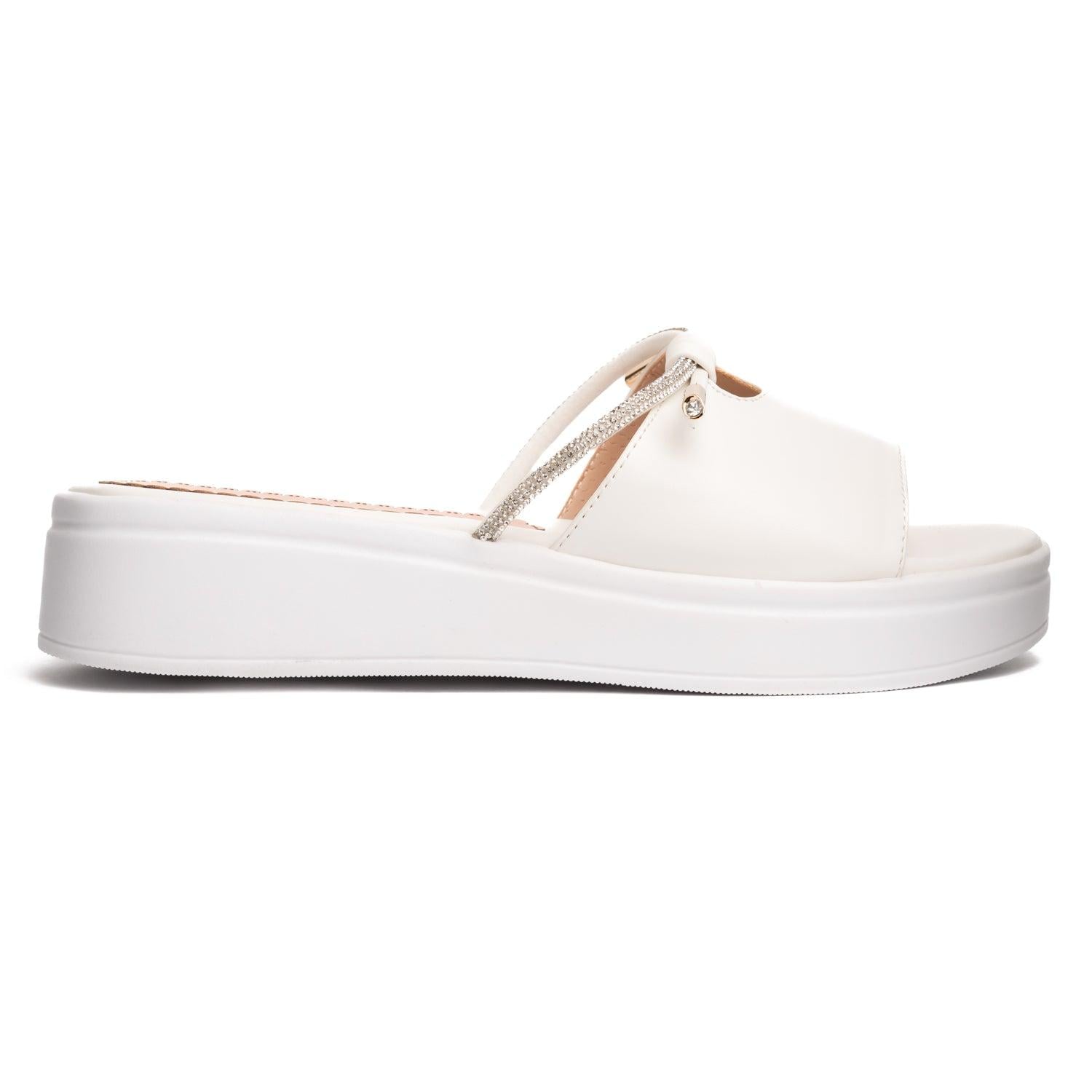 SANDALIAS CASUALES MUJER KOLEOS BLANCO - 4