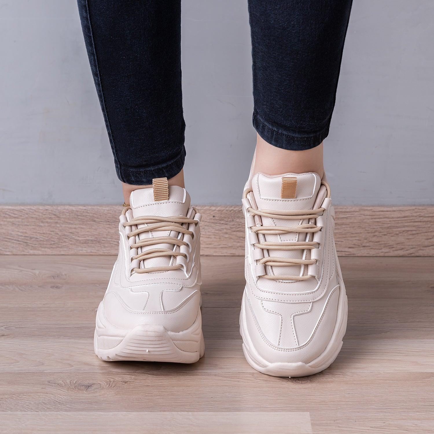 ZAPATILLAS URBANAS MUJER SOCHEN BEIGE - 2
