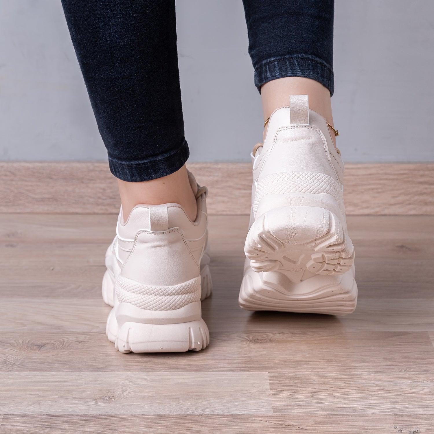ZAPATILLAS URBANAS MUJER SOCHEN BEIGE - 3