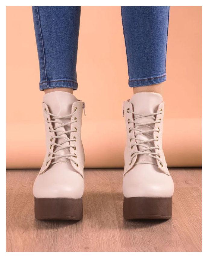 BOTAS MUJER RAZGRAD HUESO - 2