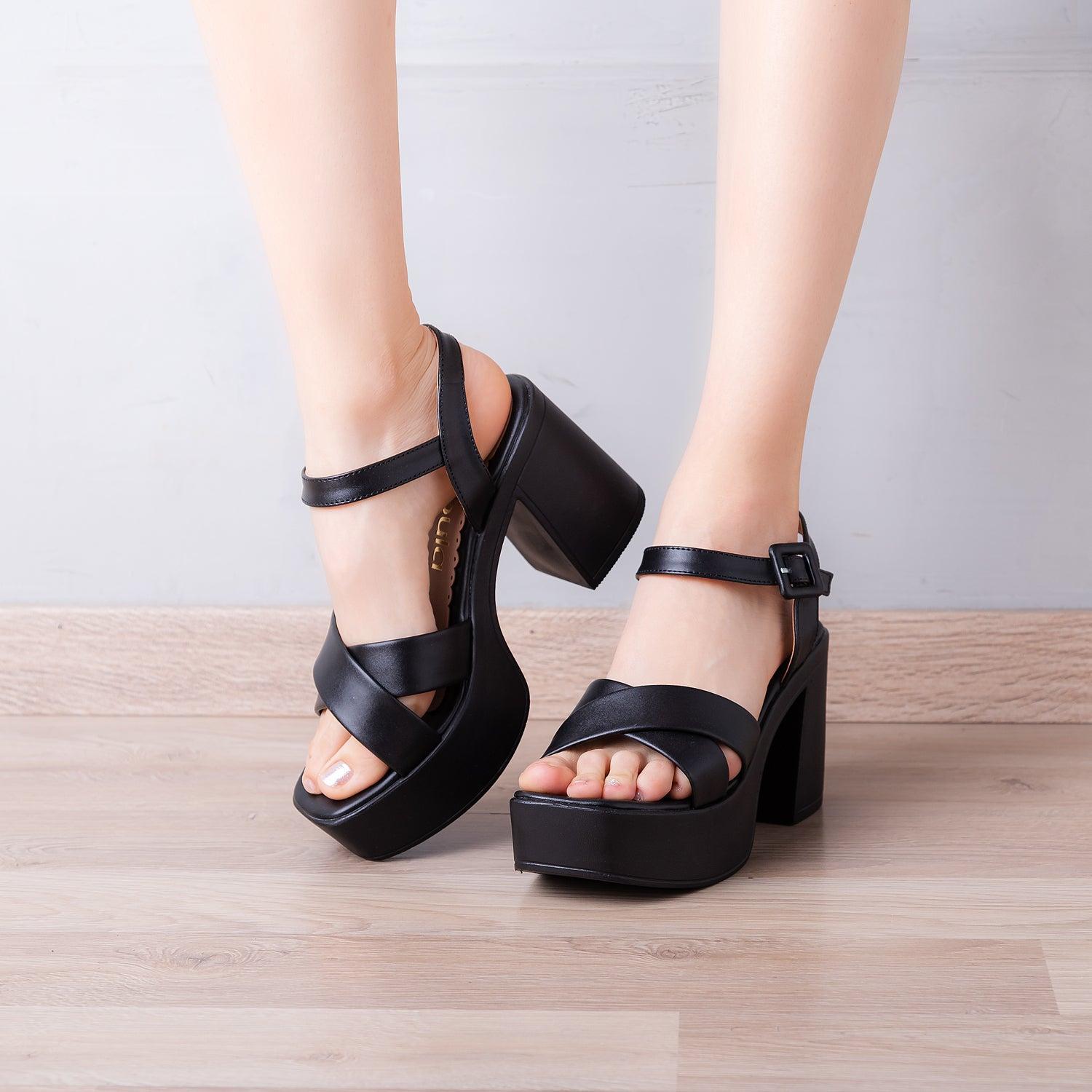 SANDALIAS DE VESTIR NOSARA NEGRO - 1