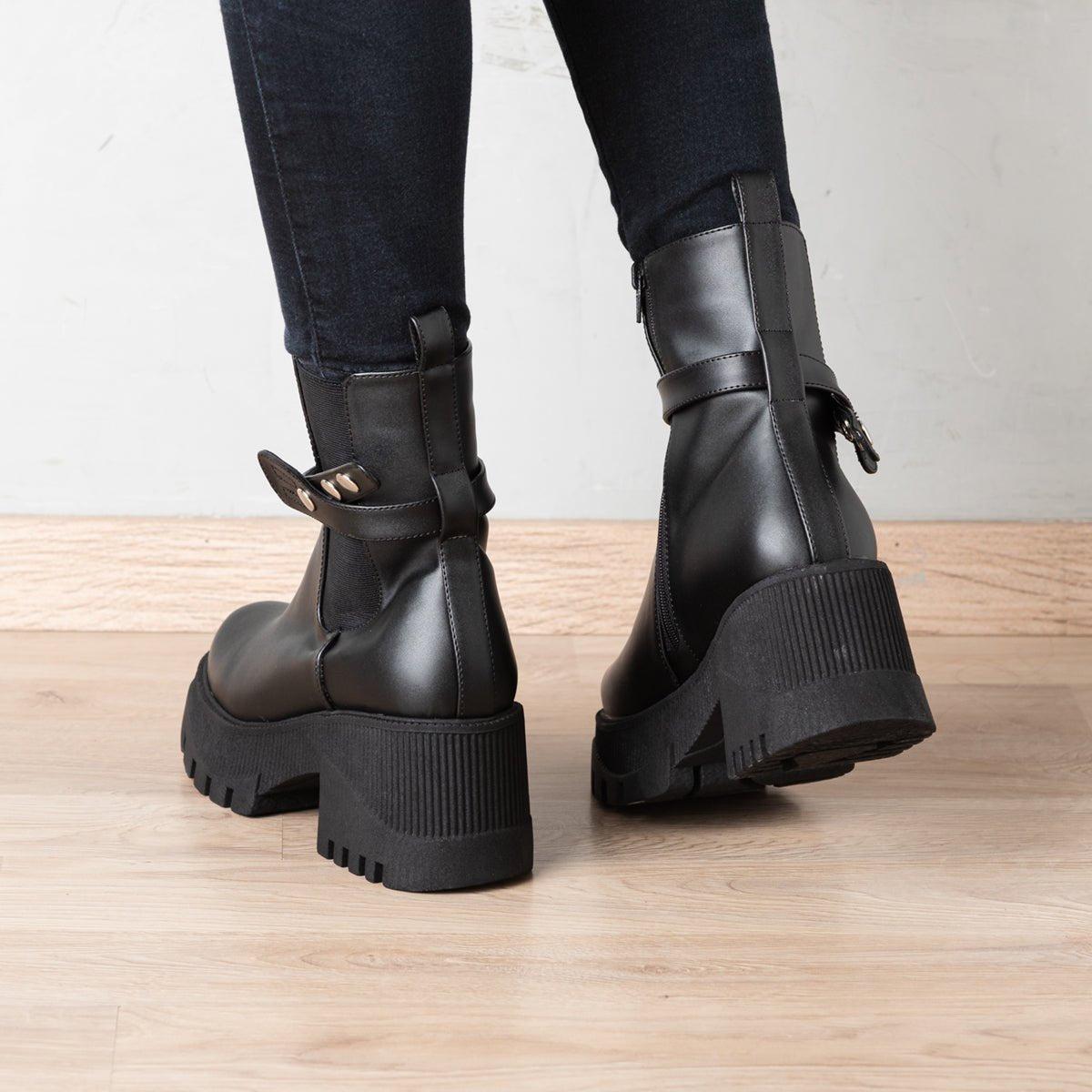 BOTAS MUJER BUTTOM NEGRO - 6
