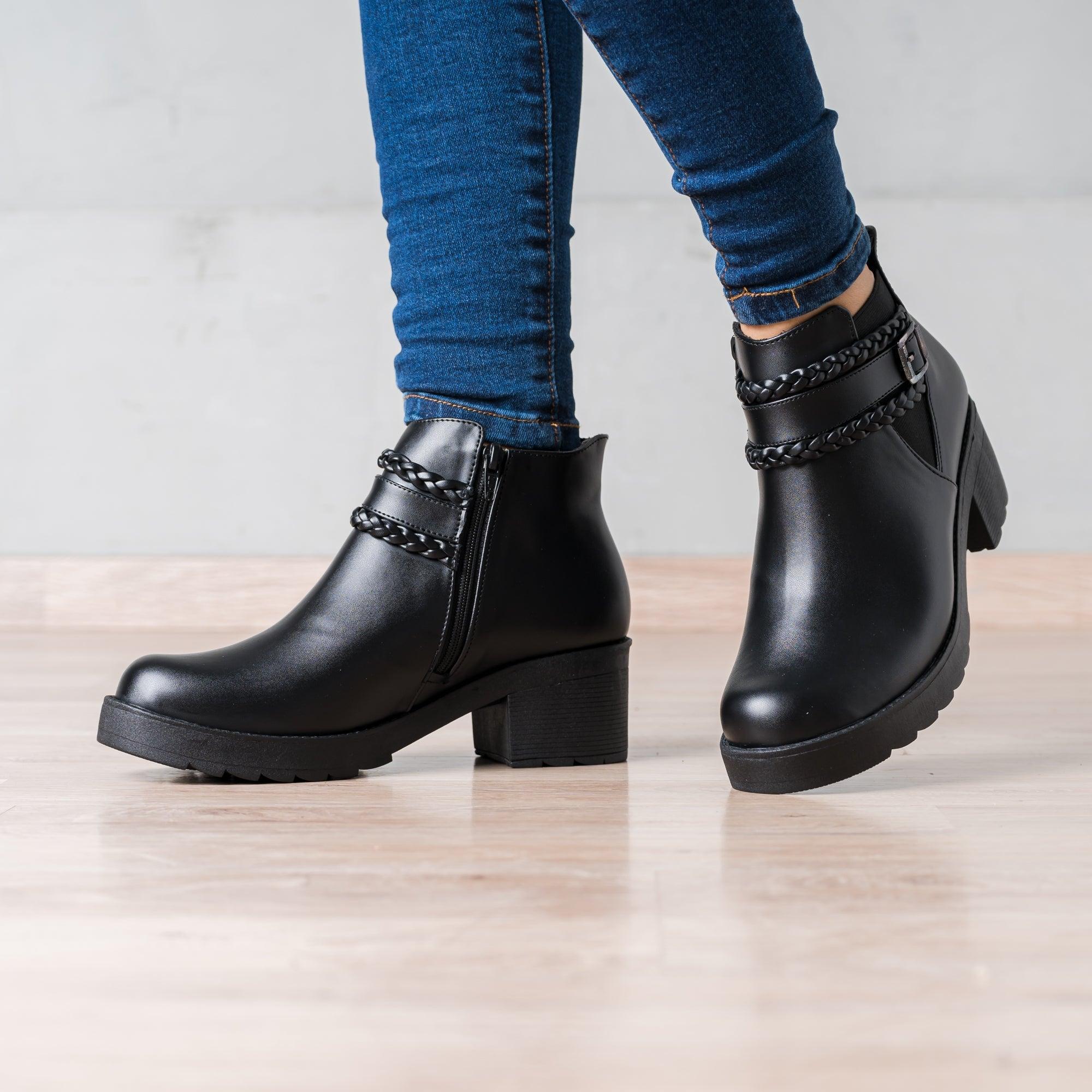 BOTINES MUJER ORLAY NEGRO - 1