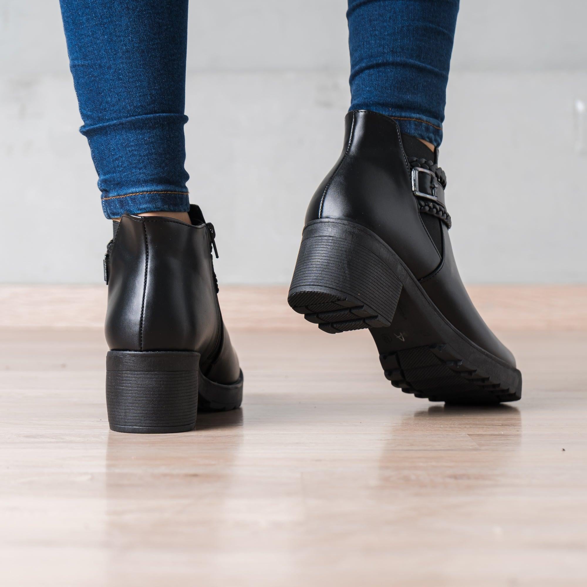 BOTINES MUJER ORLAY NEGRO - 3
